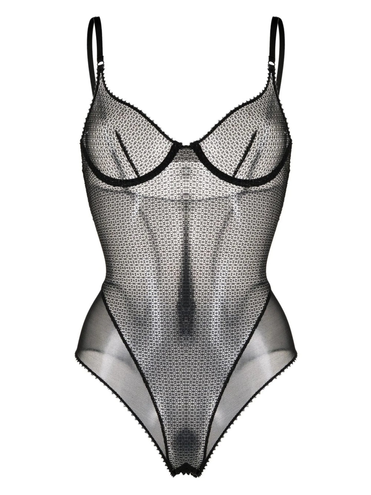 Crochet mesh bodysuit