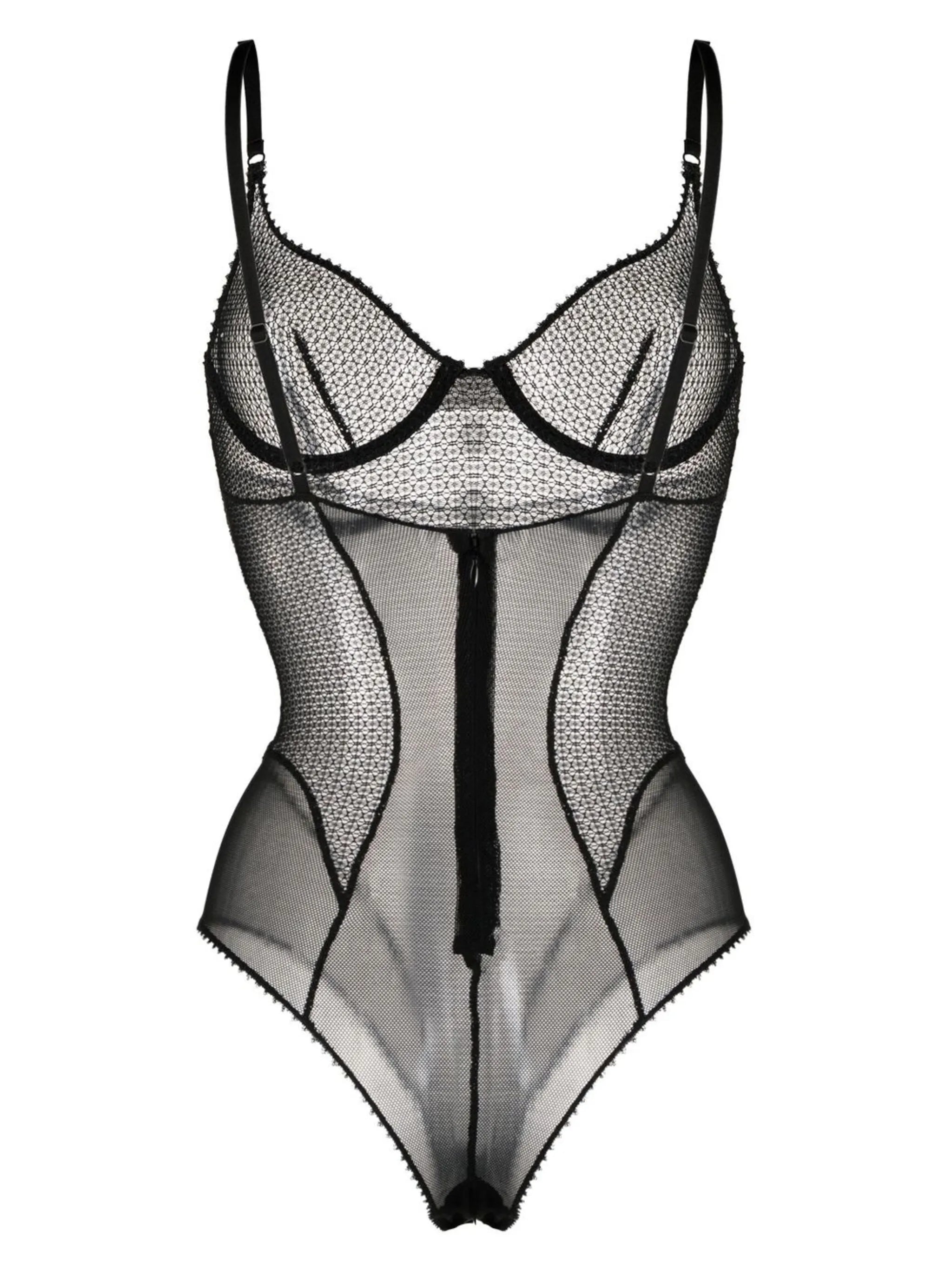 Crochet mesh bodysuit