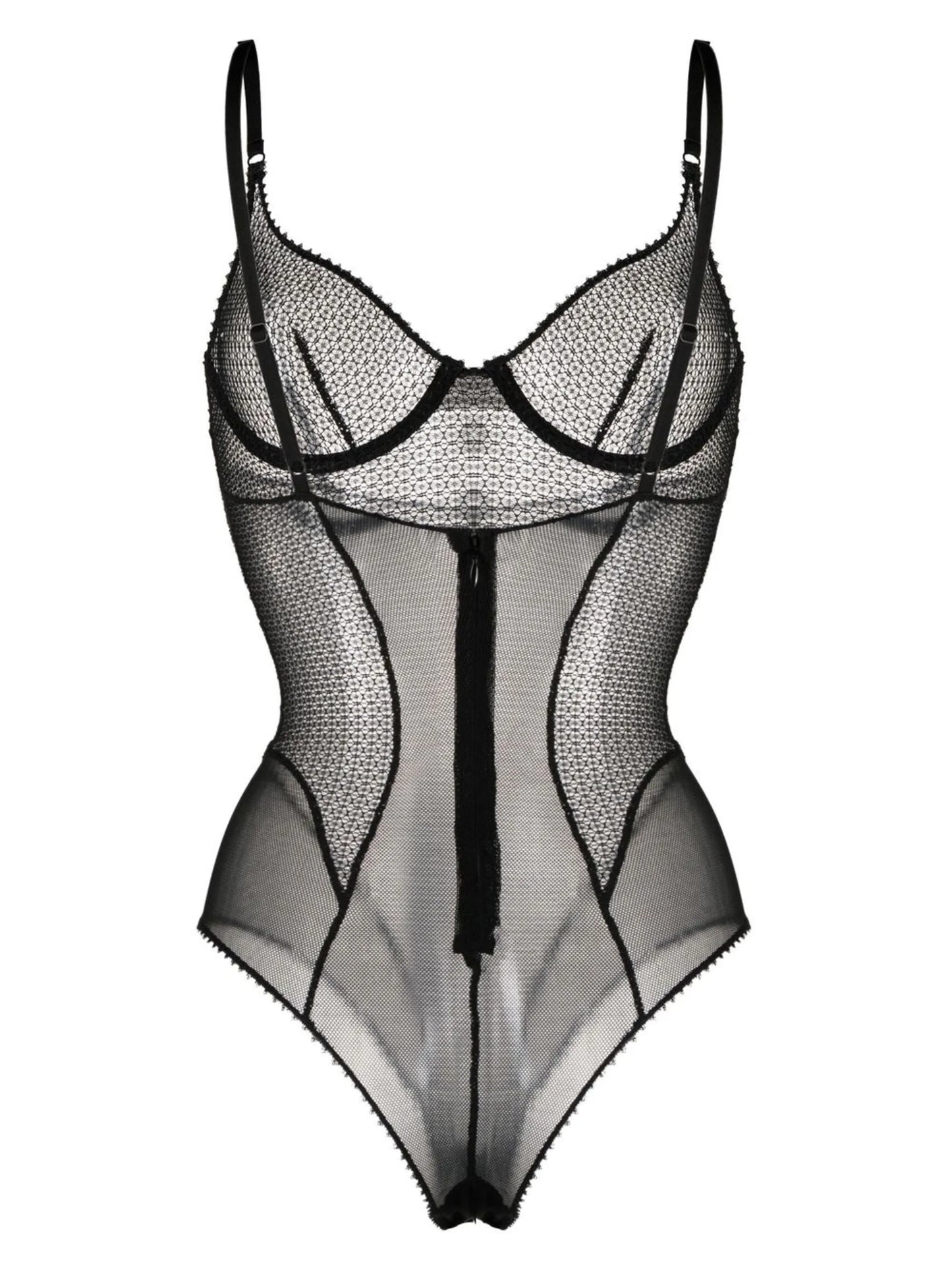 Crochet mesh bodysuit