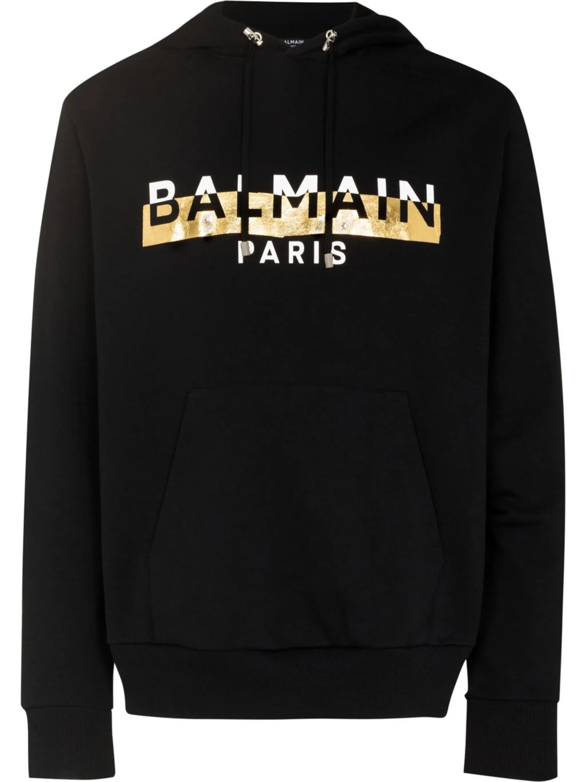 foil logo-print hooded jacket
