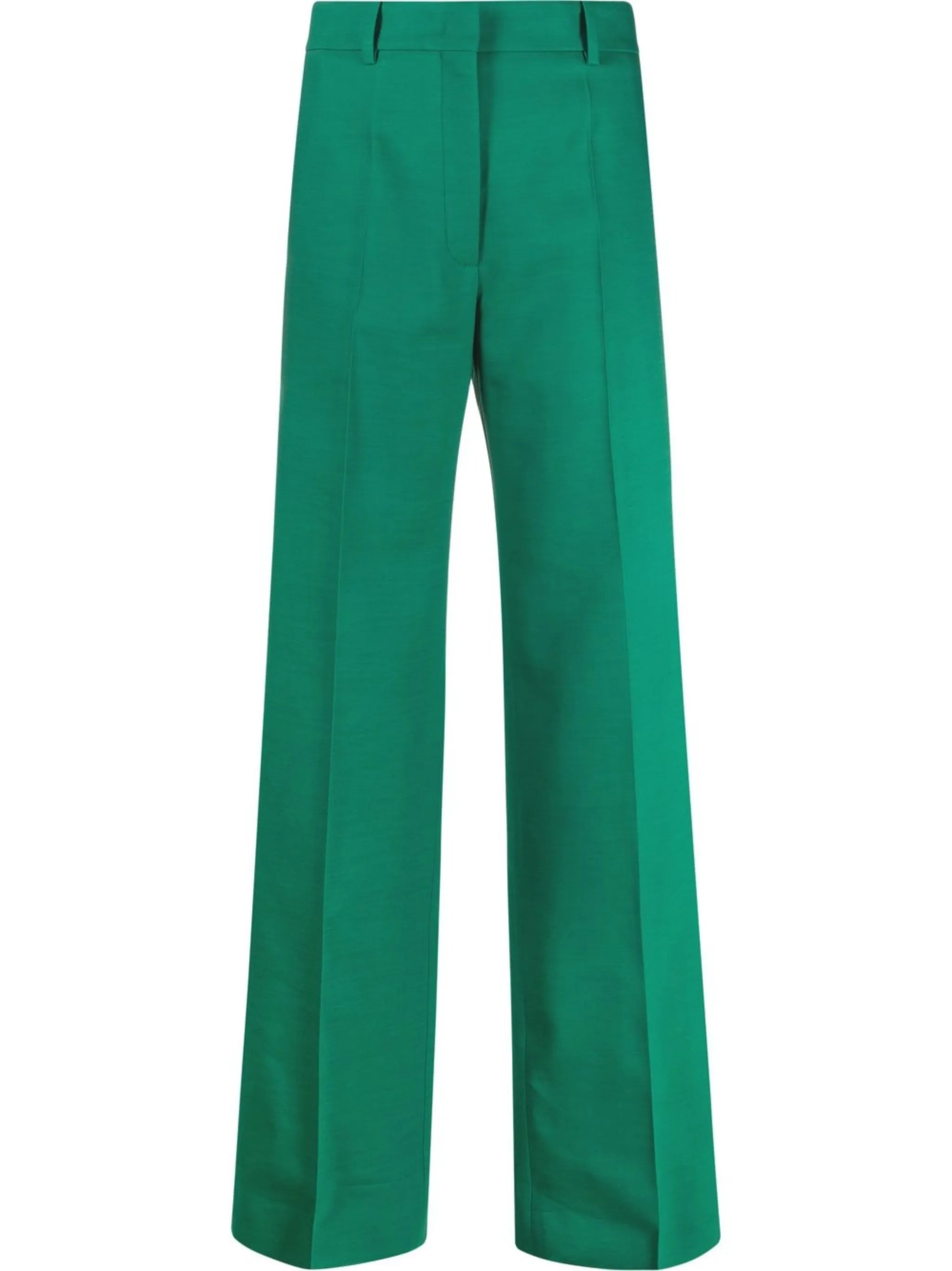high-waist wide-leg trousers
