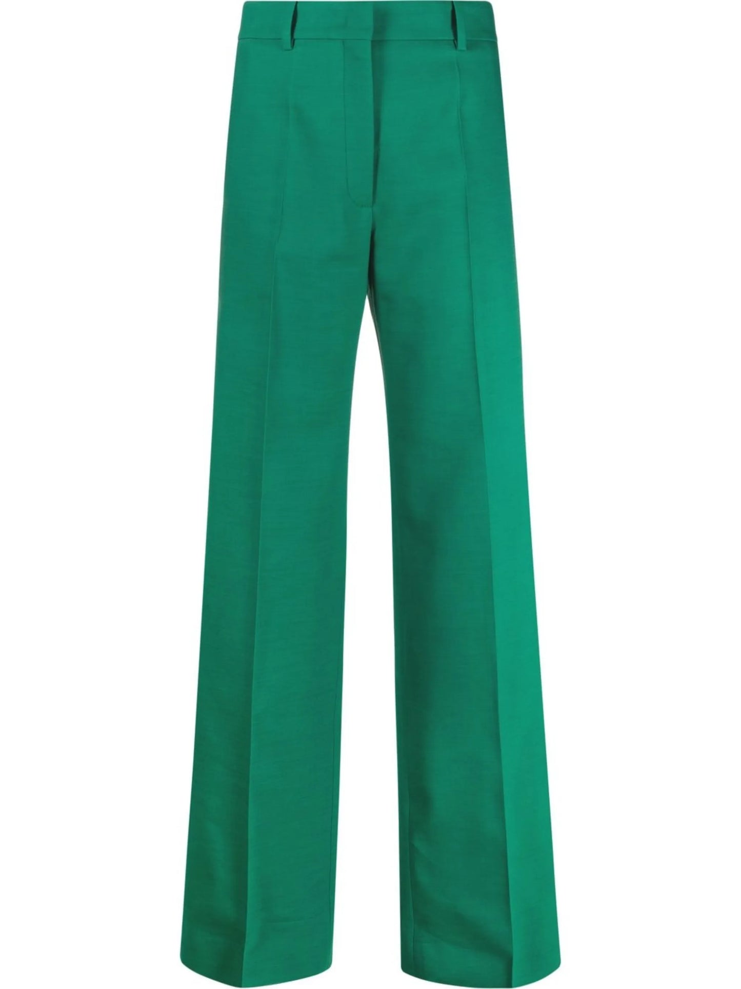 high-waist wide-leg trousers