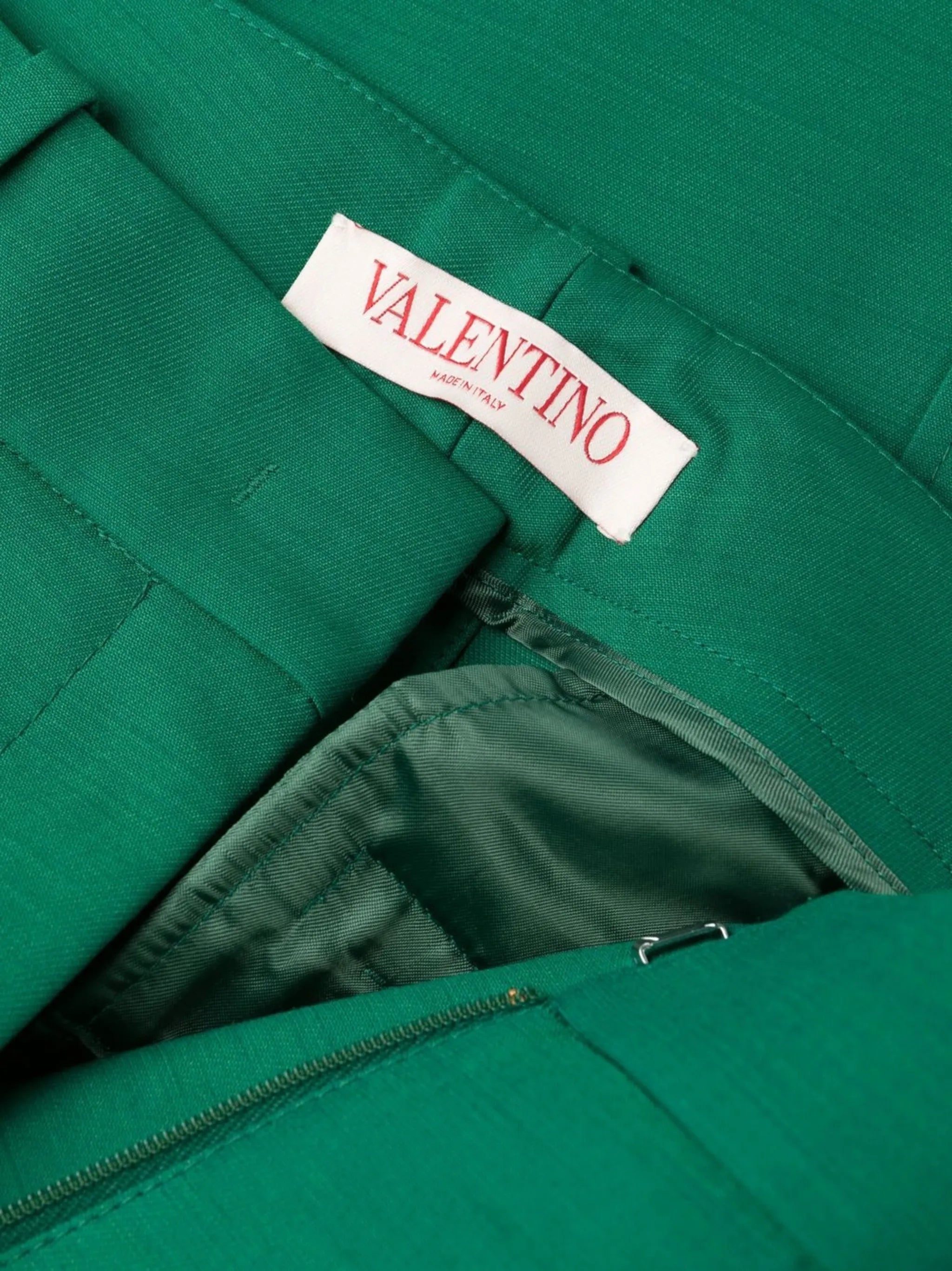 high-waist wide-leg trousers
