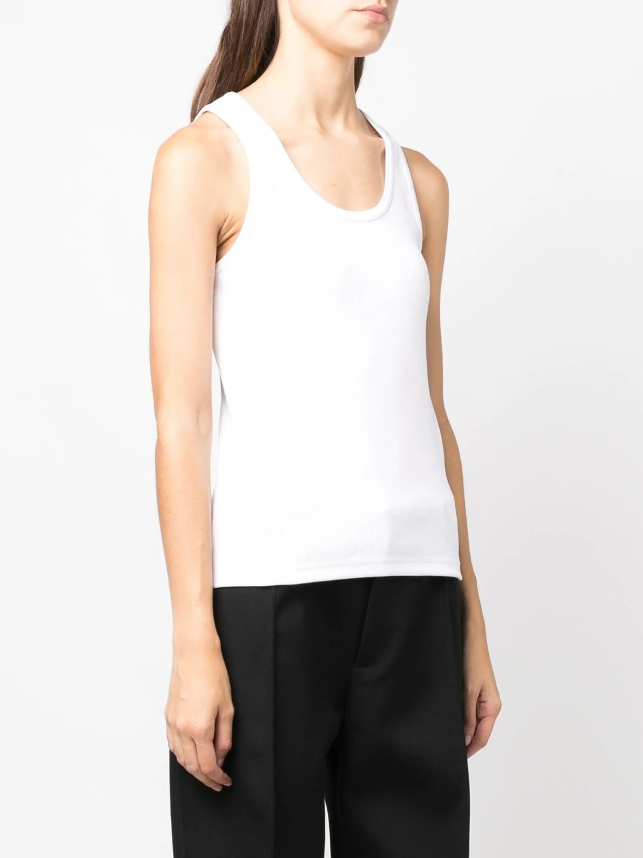cotton-blend tank top