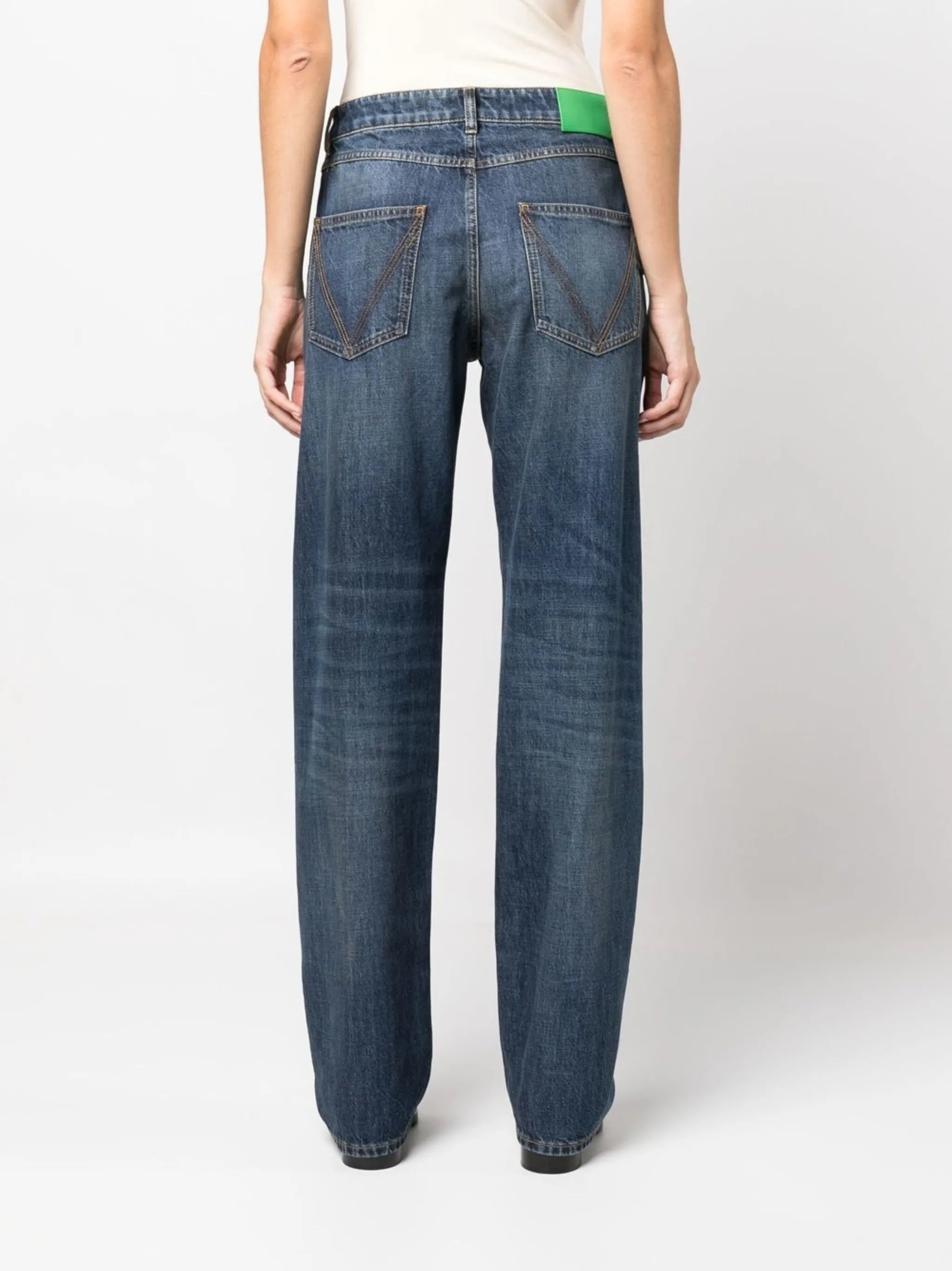 logo-patch jeans