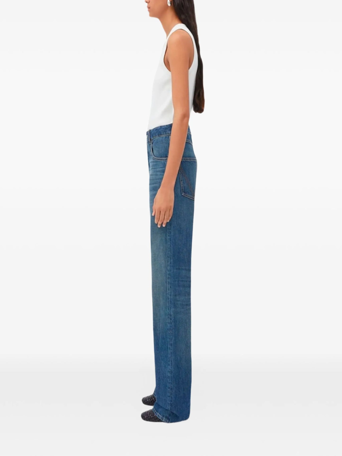 logo-patch jeans