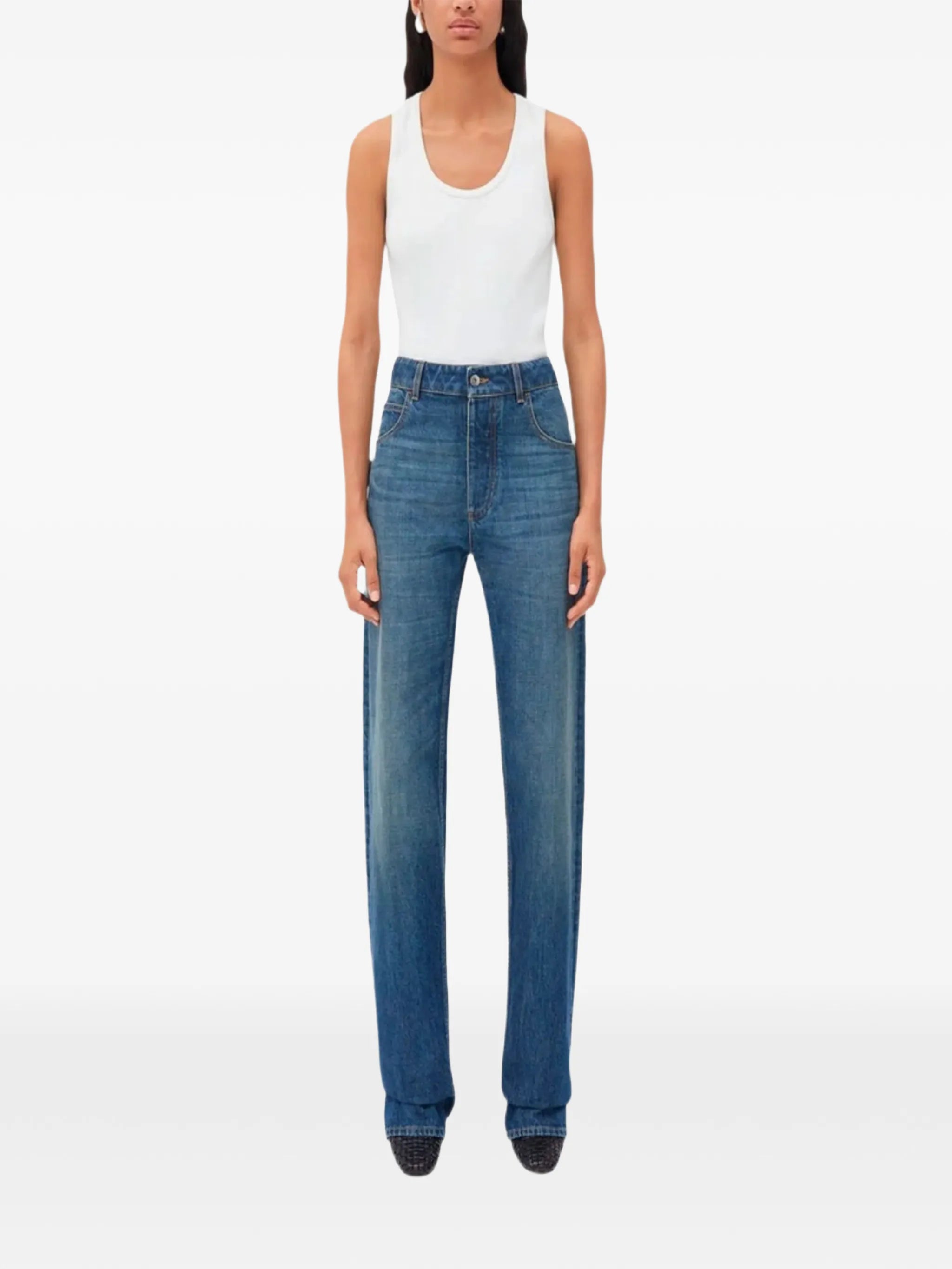 logo-patch jeans