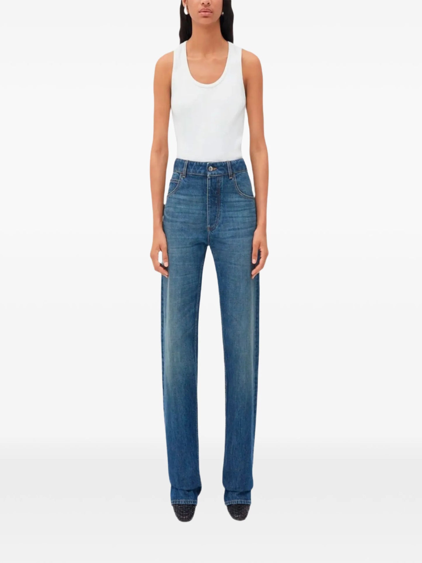 logo-patch jeans