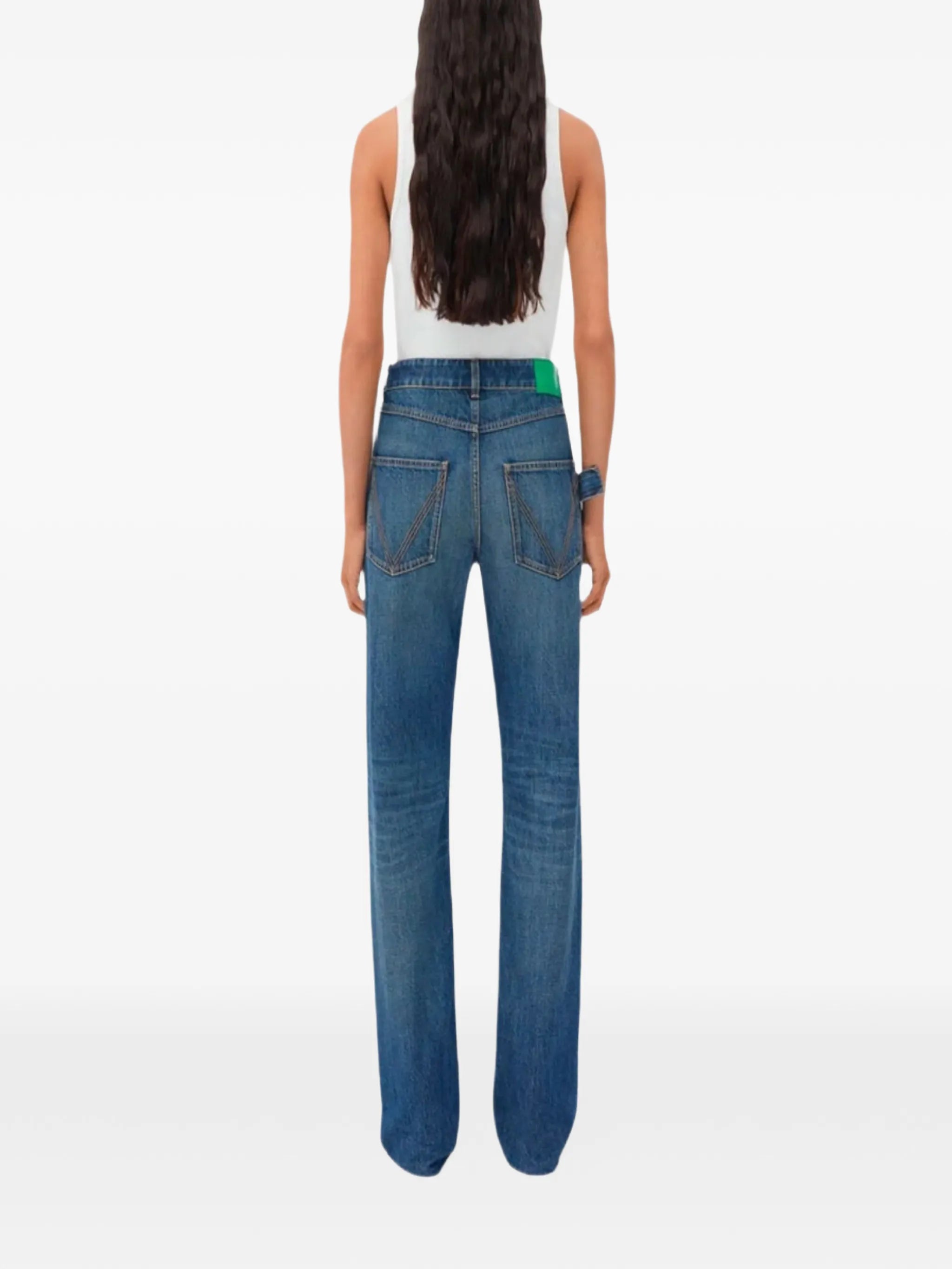logo-patch jeans