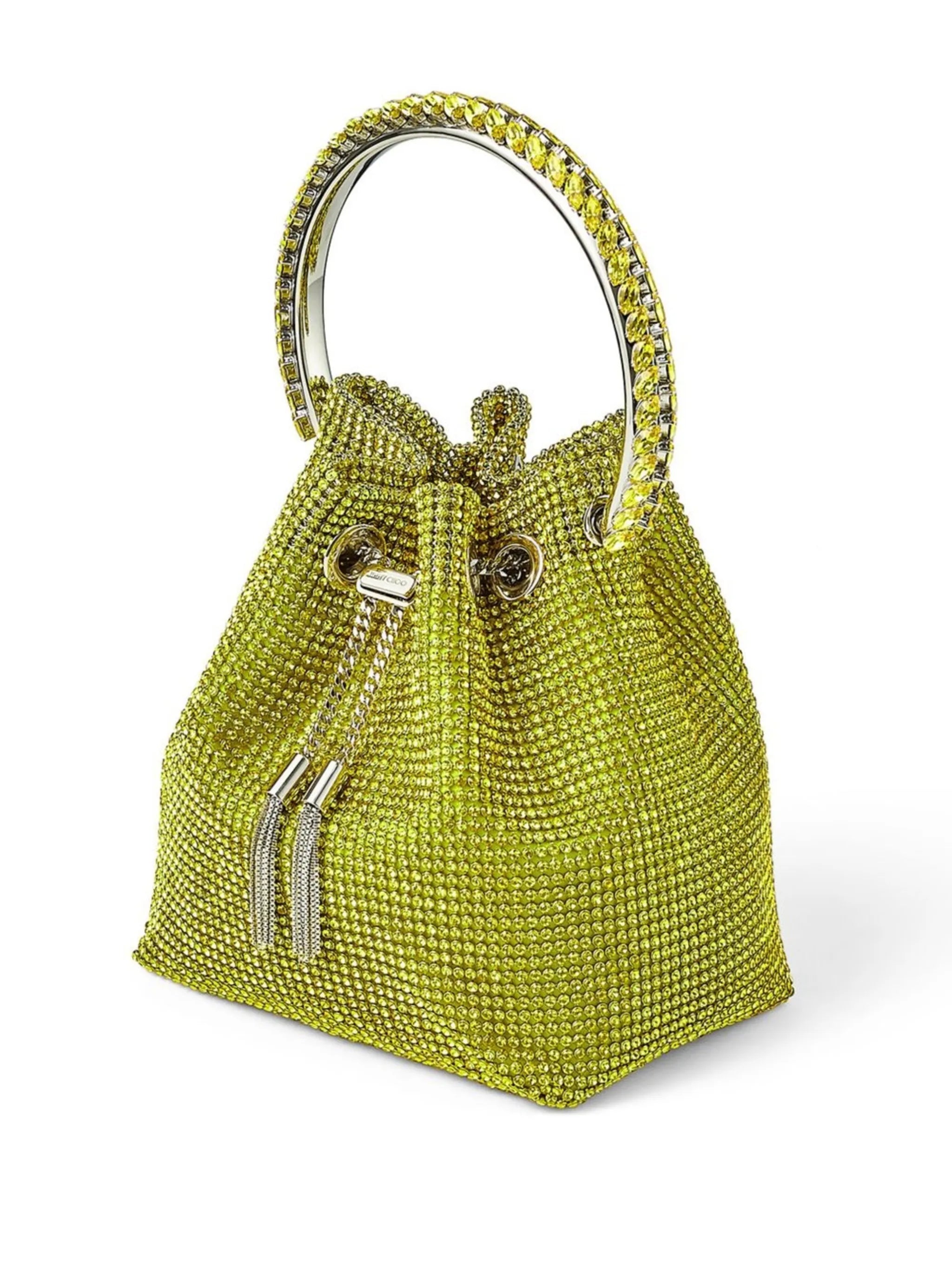 Bon Bon crystal-embellished bucket bag