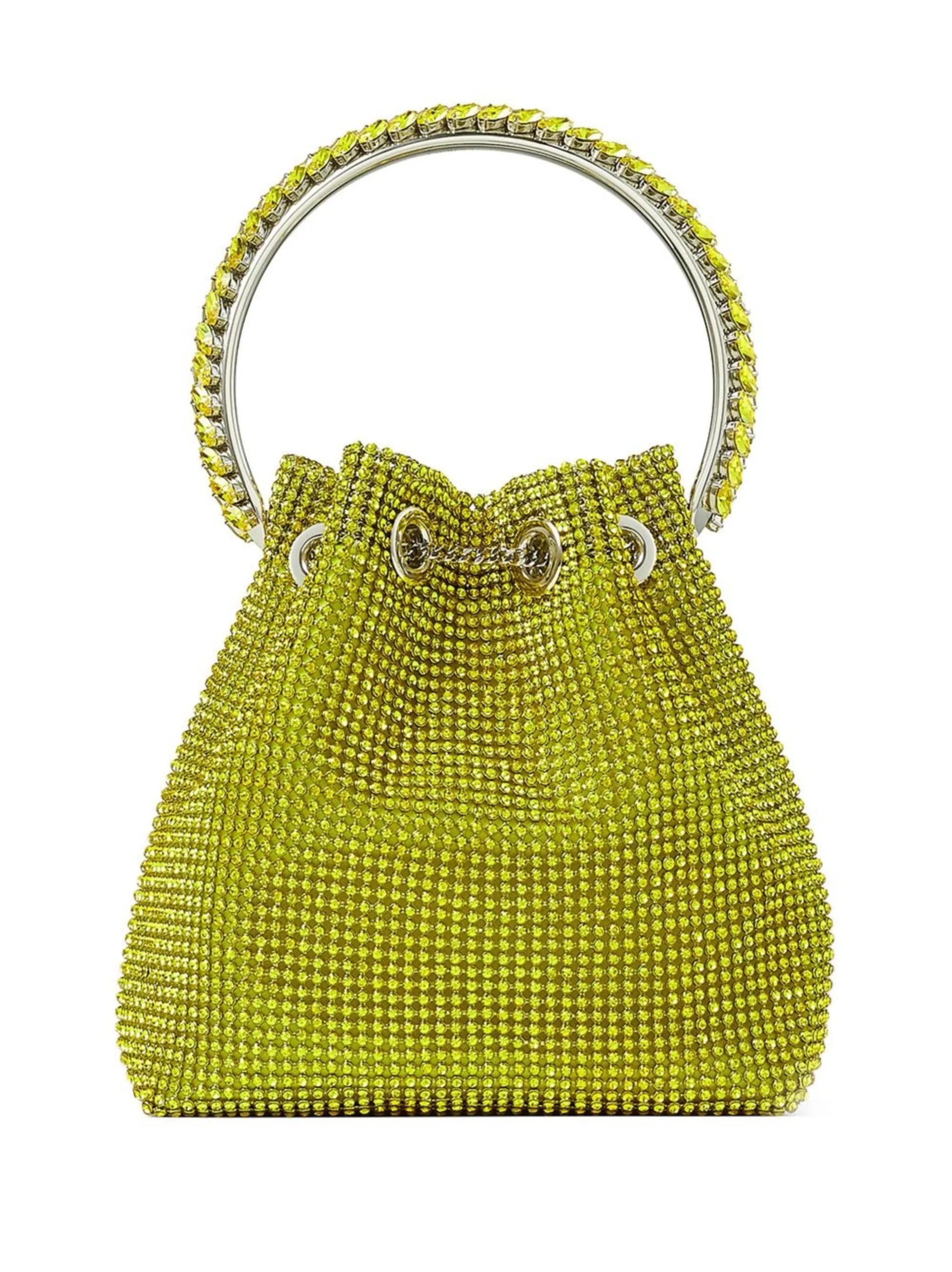 Bon Bon crystal-embellished bucket bag