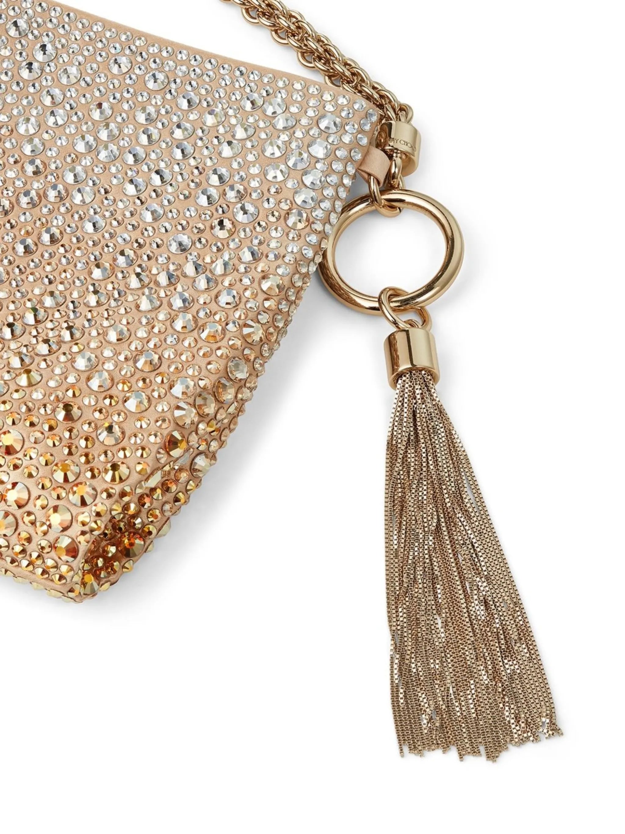 Callie crystal-embellished clutch bag