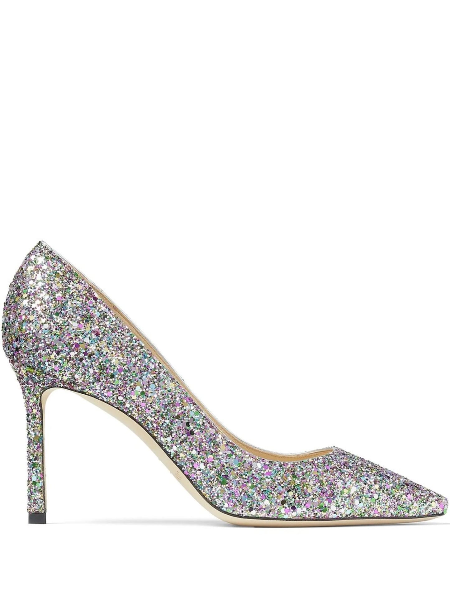 Romy 85mm glitter pumps