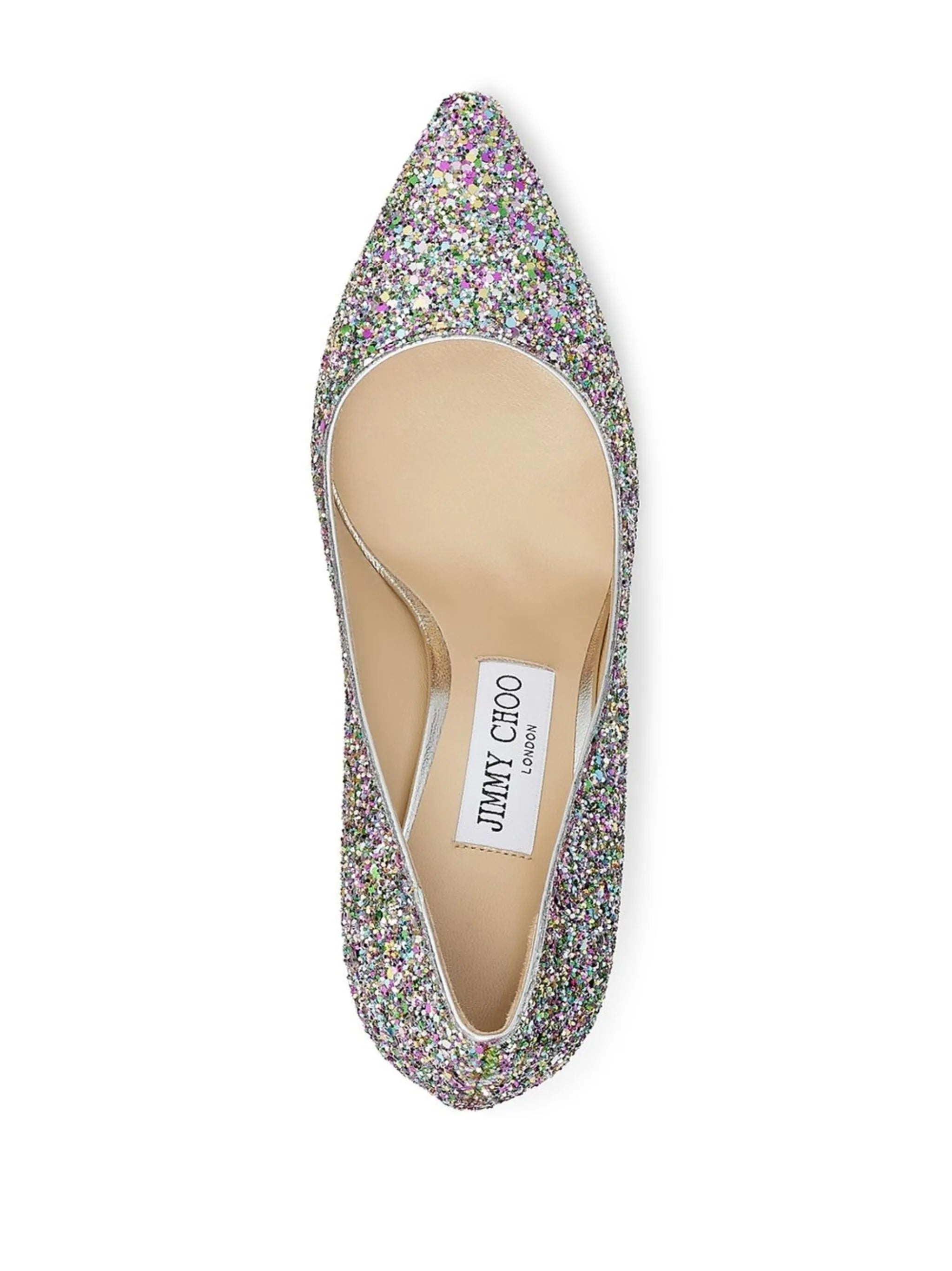 Romy 85mm glitter pumps