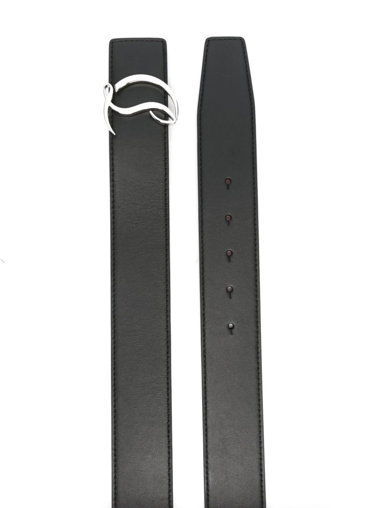 Monogram logo buckle belt