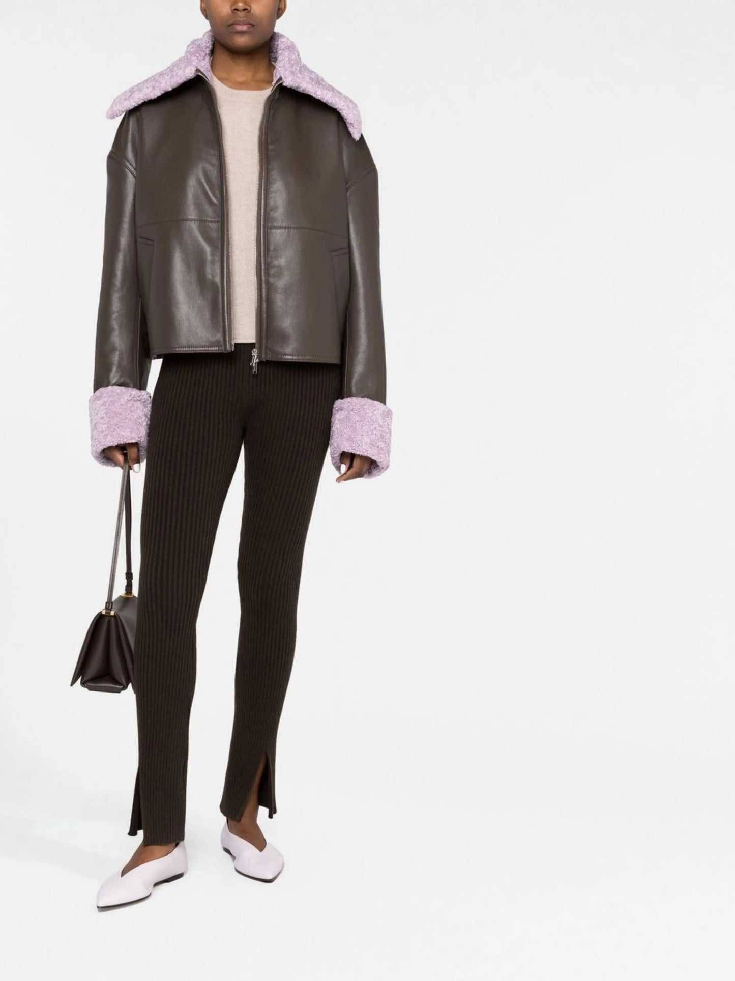 Verona faux-leather jacket