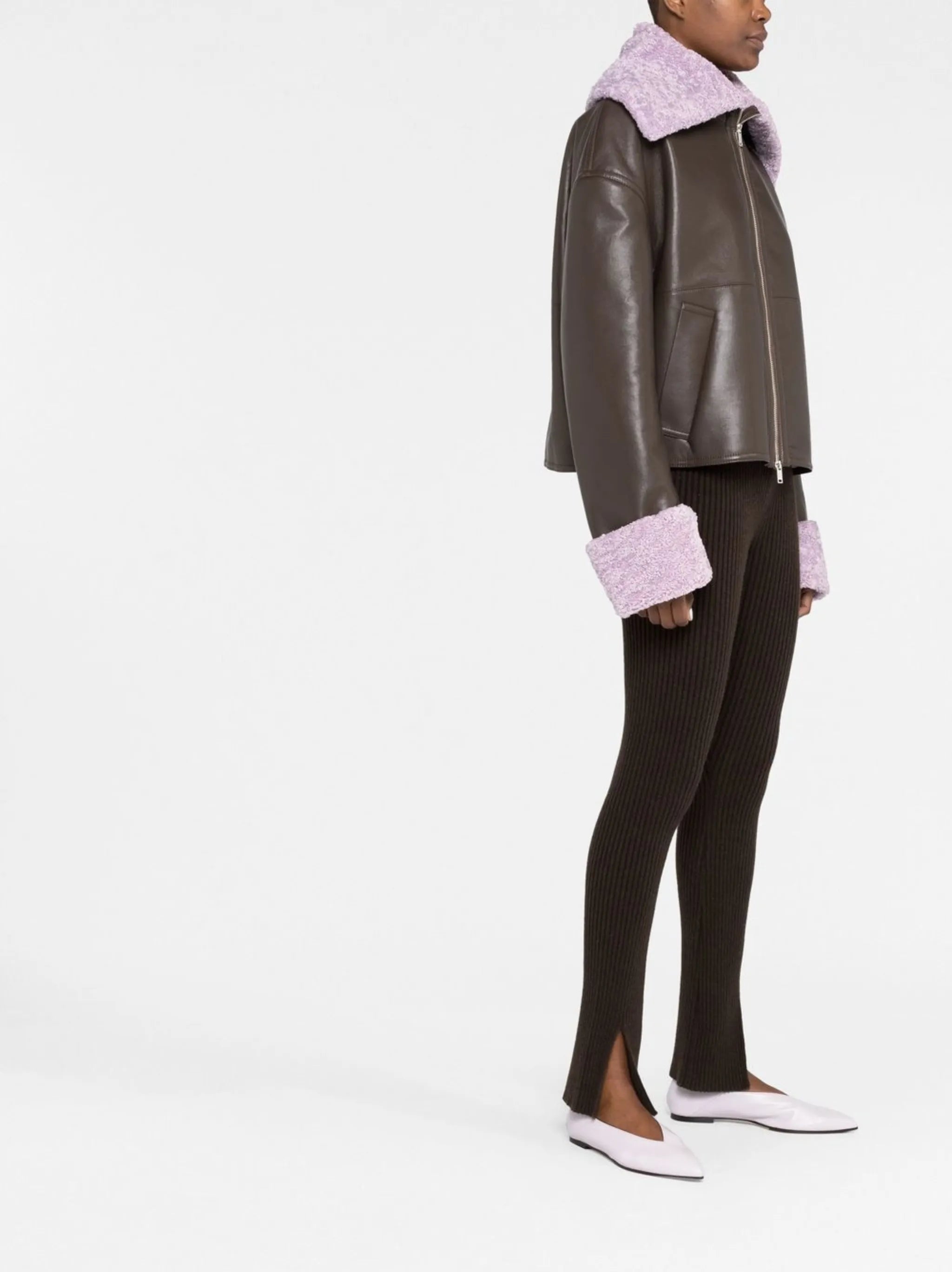 Verona faux-leather jacket