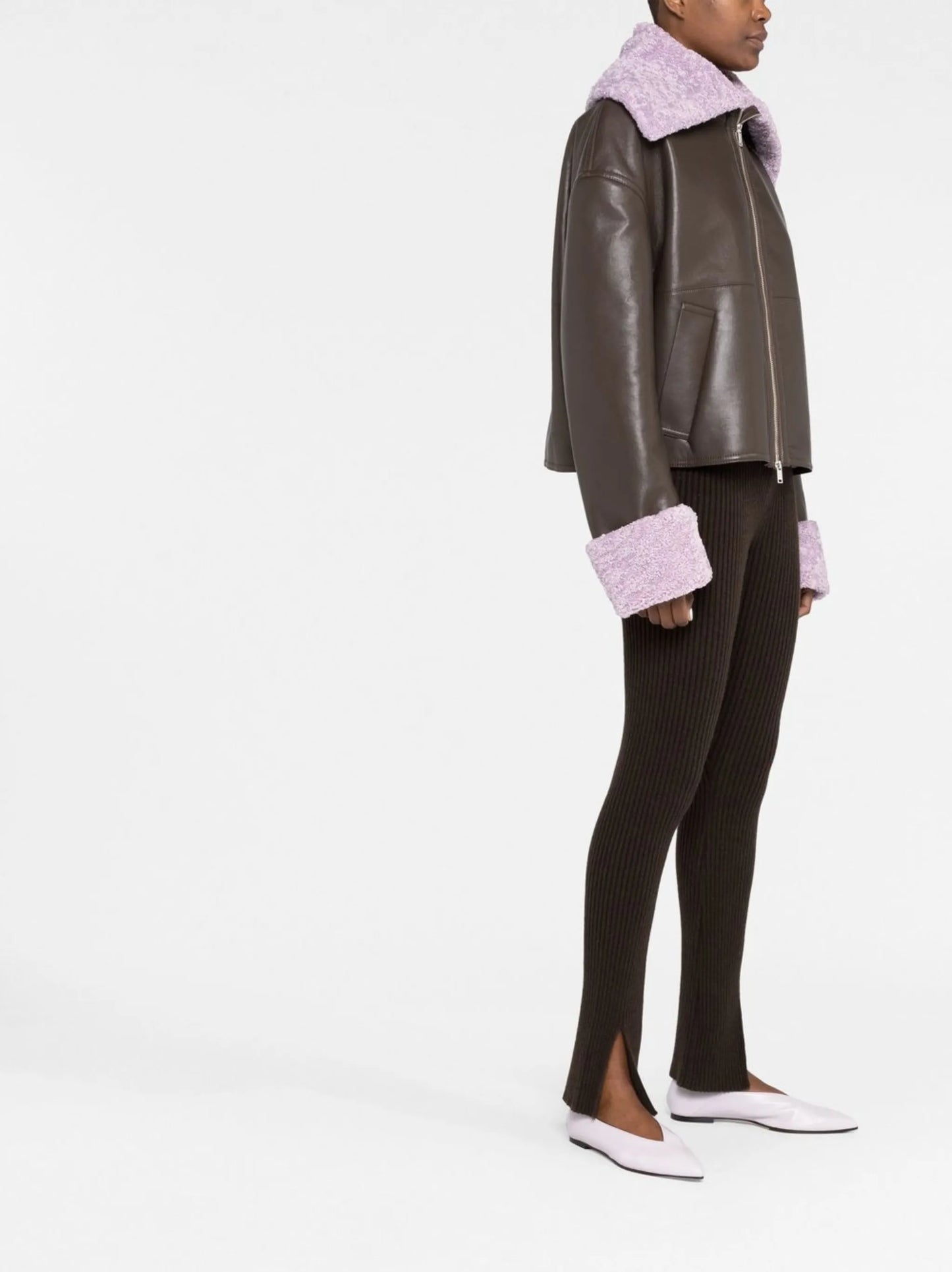 Verona faux-leather jacket