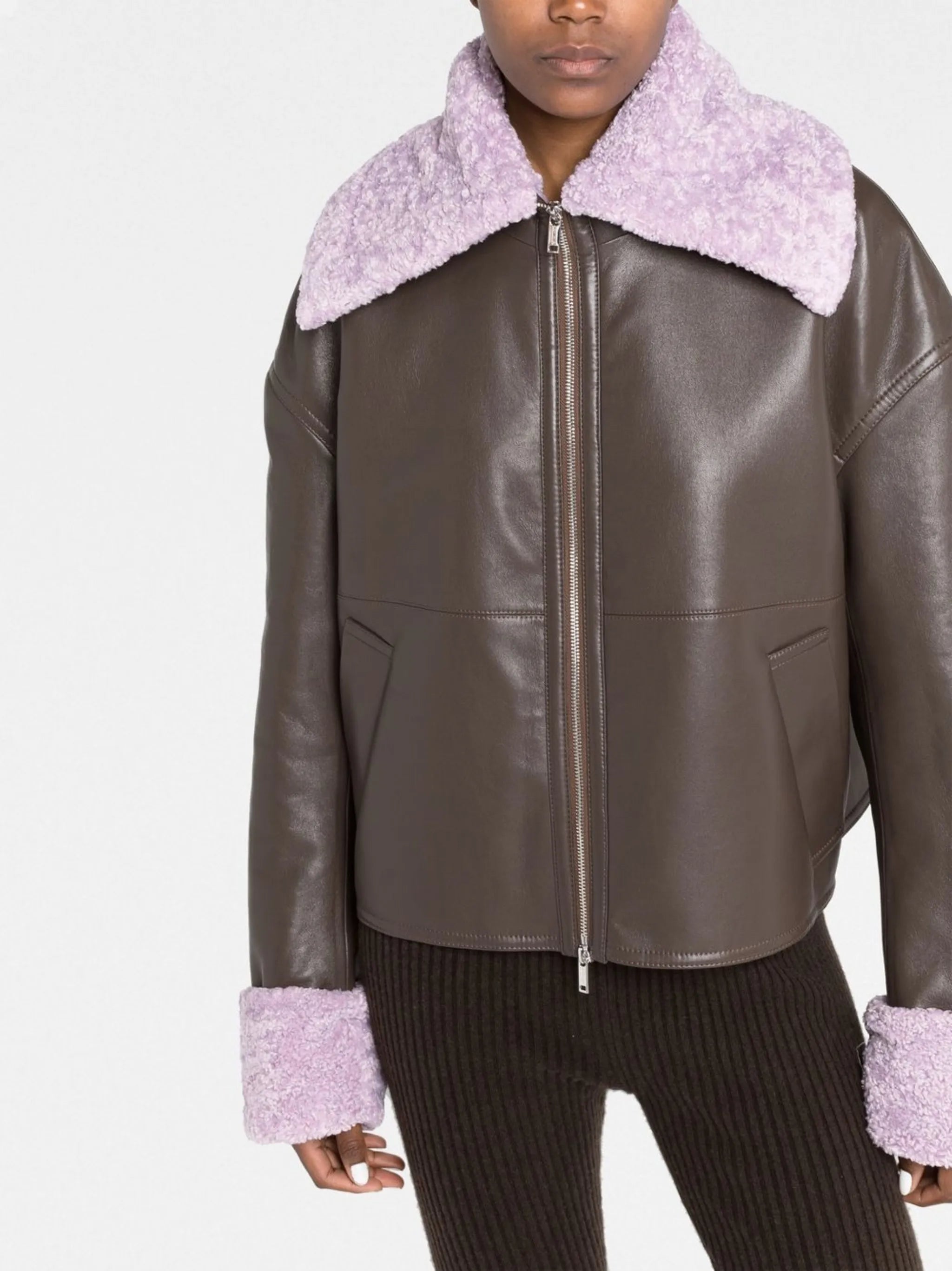 Verona faux-leather jacket