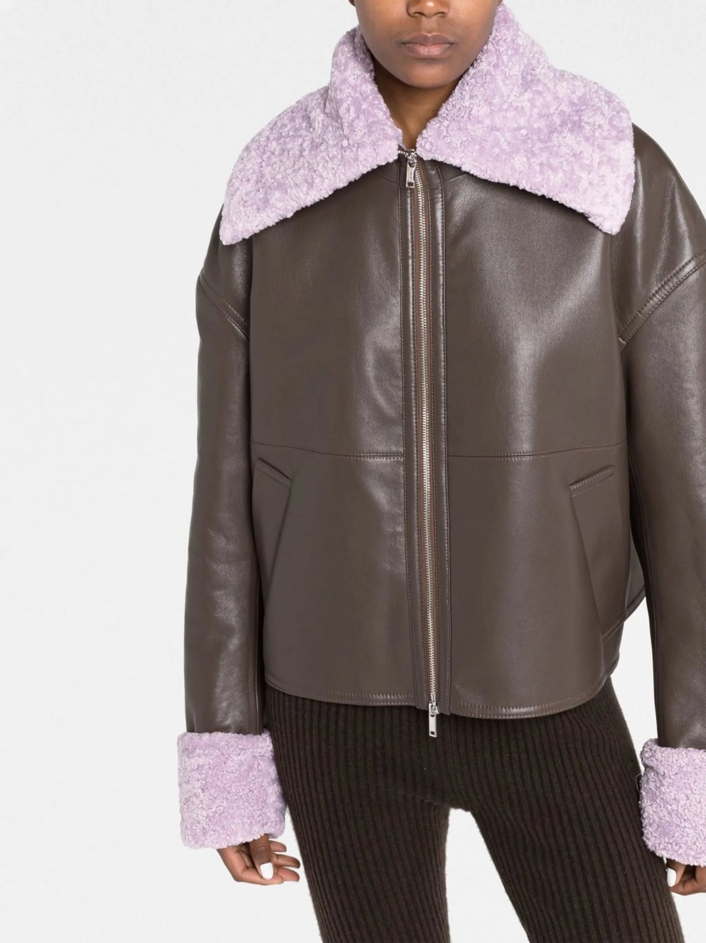 Verona faux-leather jacket