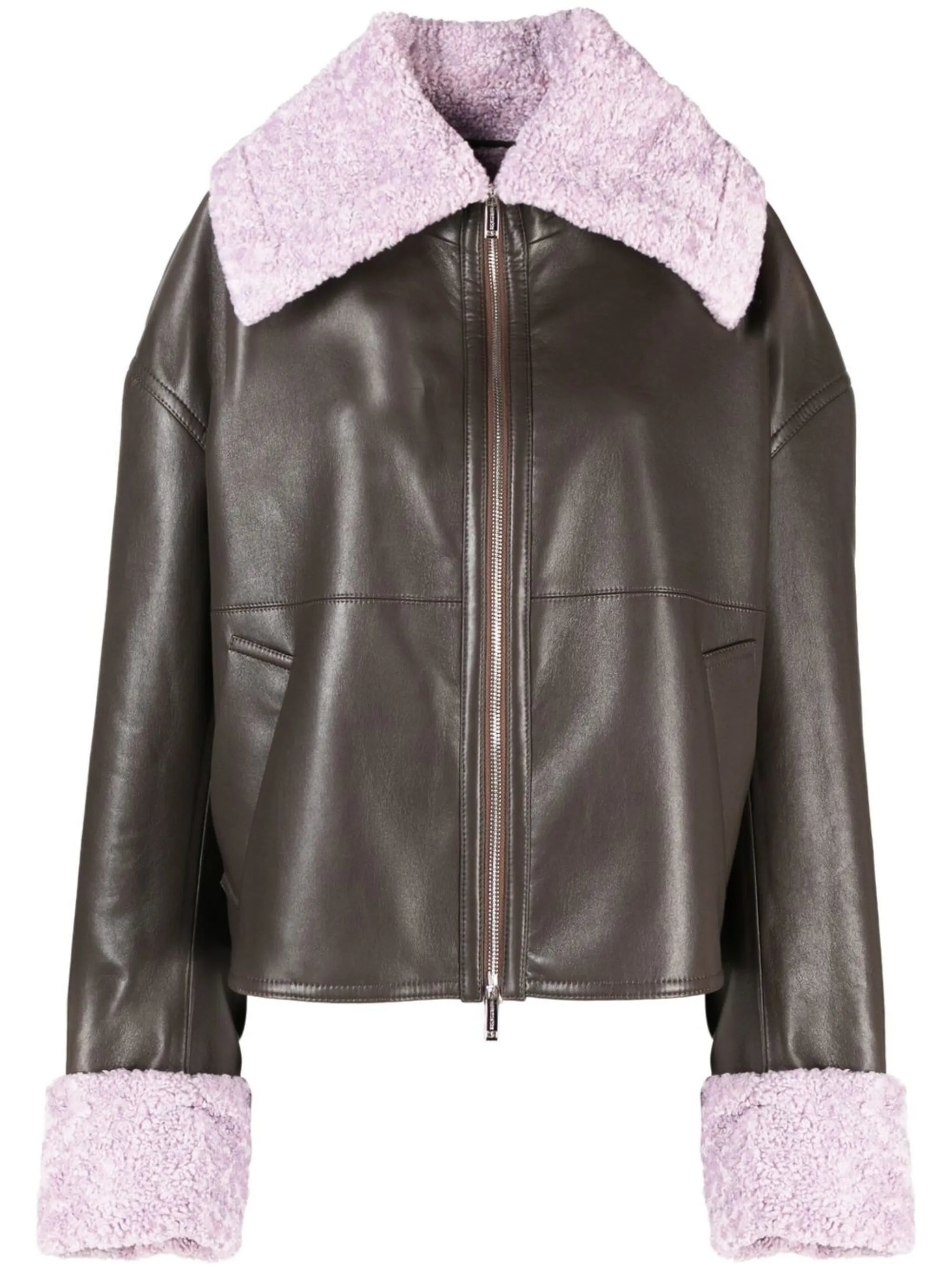 Verona faux-leather jacket