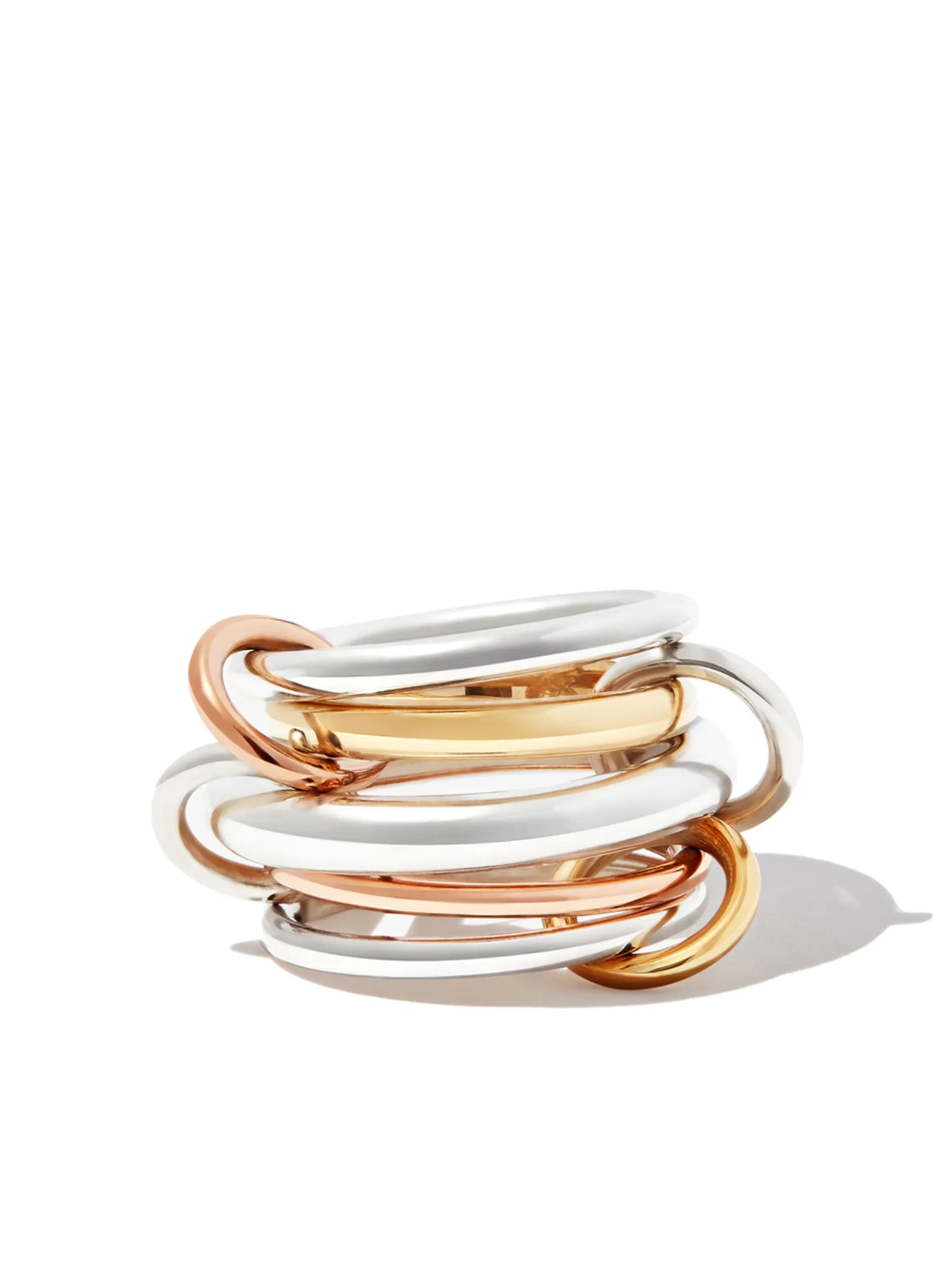 18kt yellow gold and sterling silver Leo ring