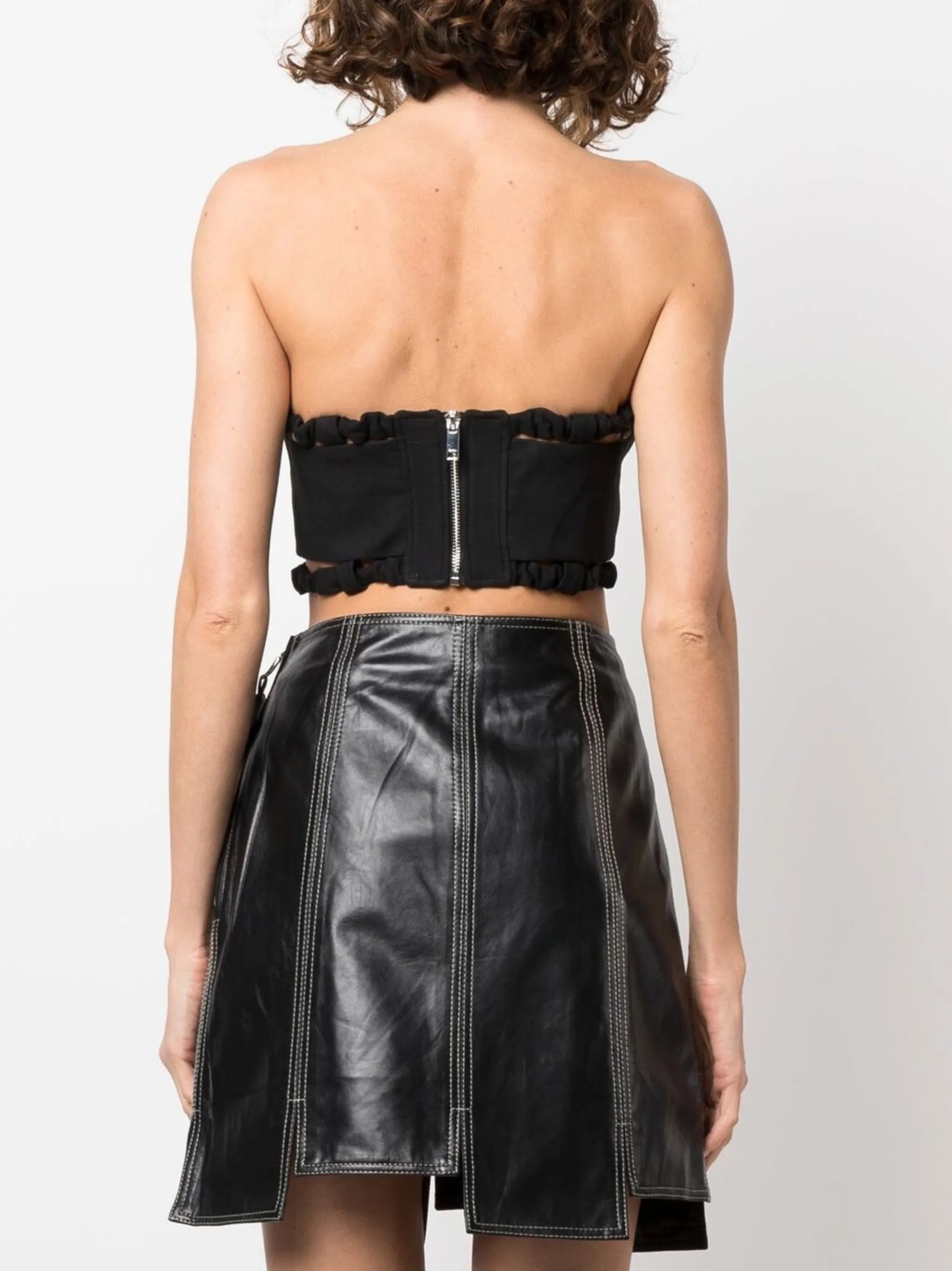 bandeau strapless crop top