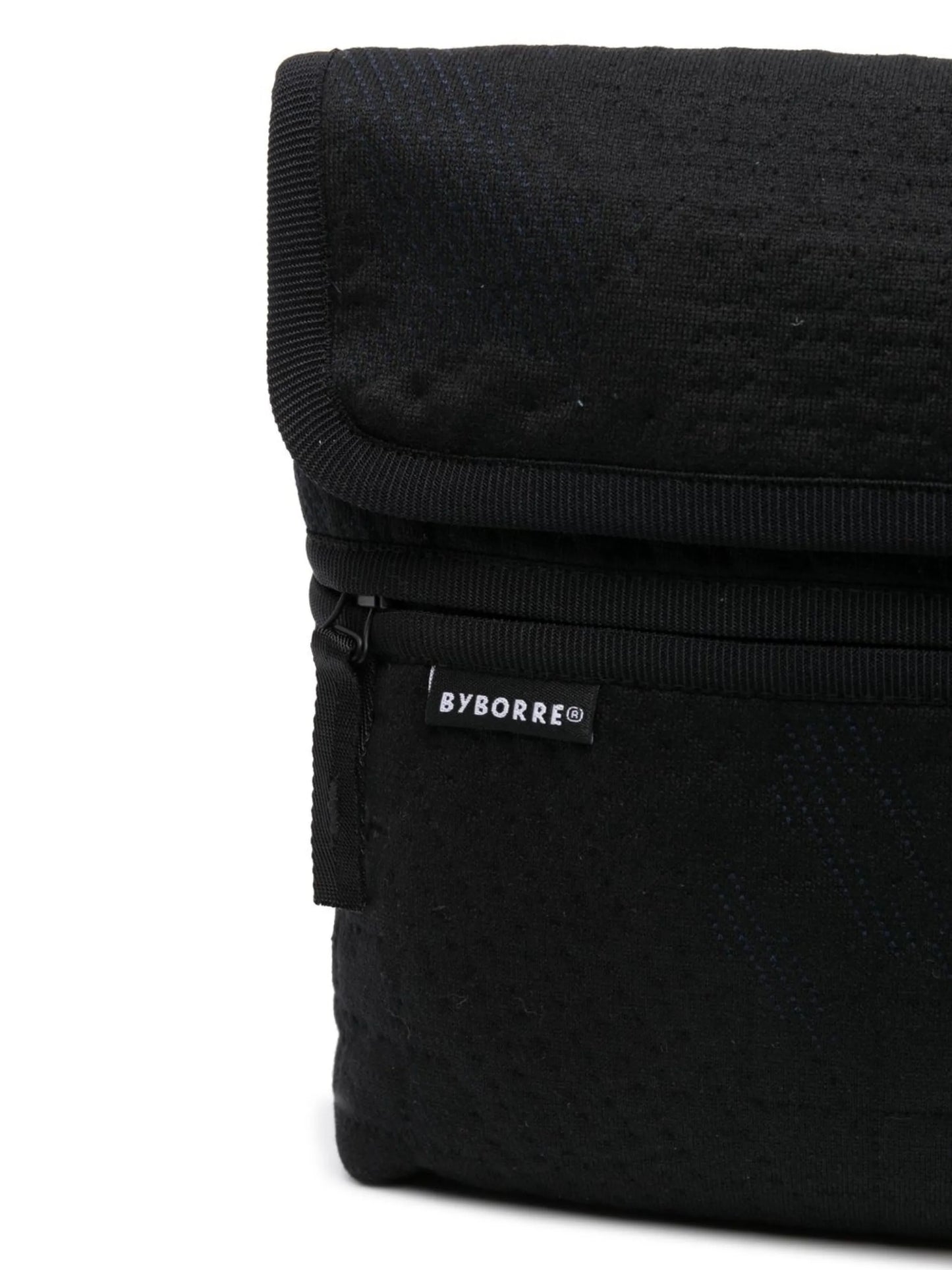 logo-patch jacquard messenger bag