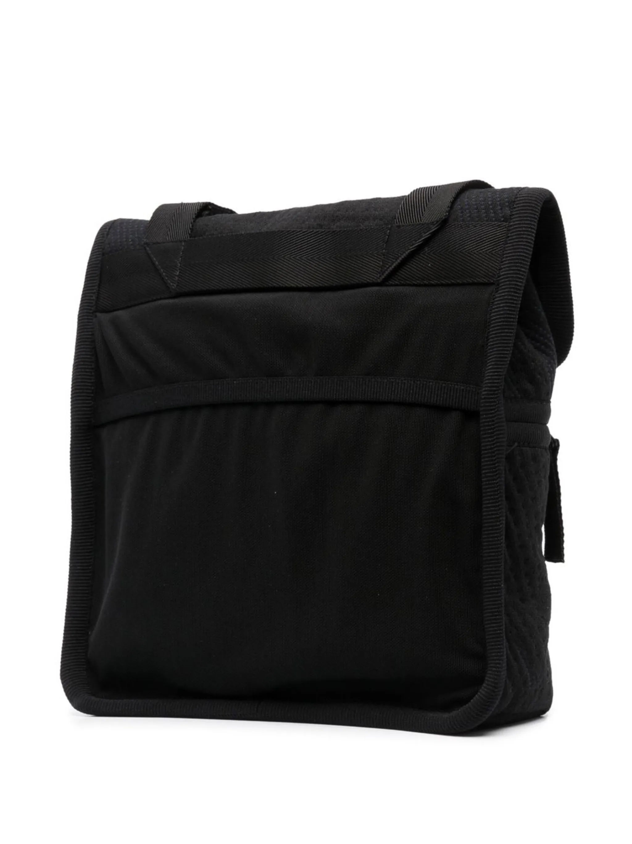 logo-patch jacquard messenger bag