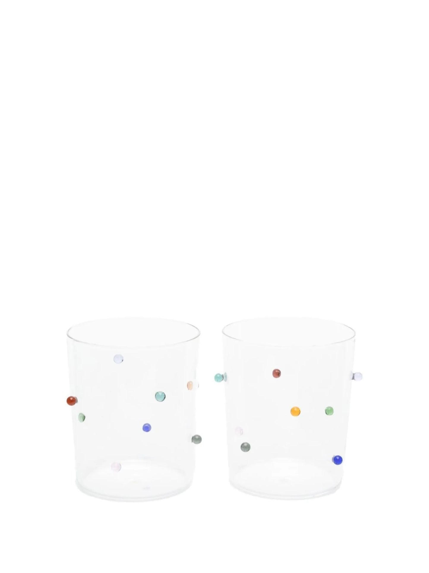 set-of-two Pomponette painted goblets