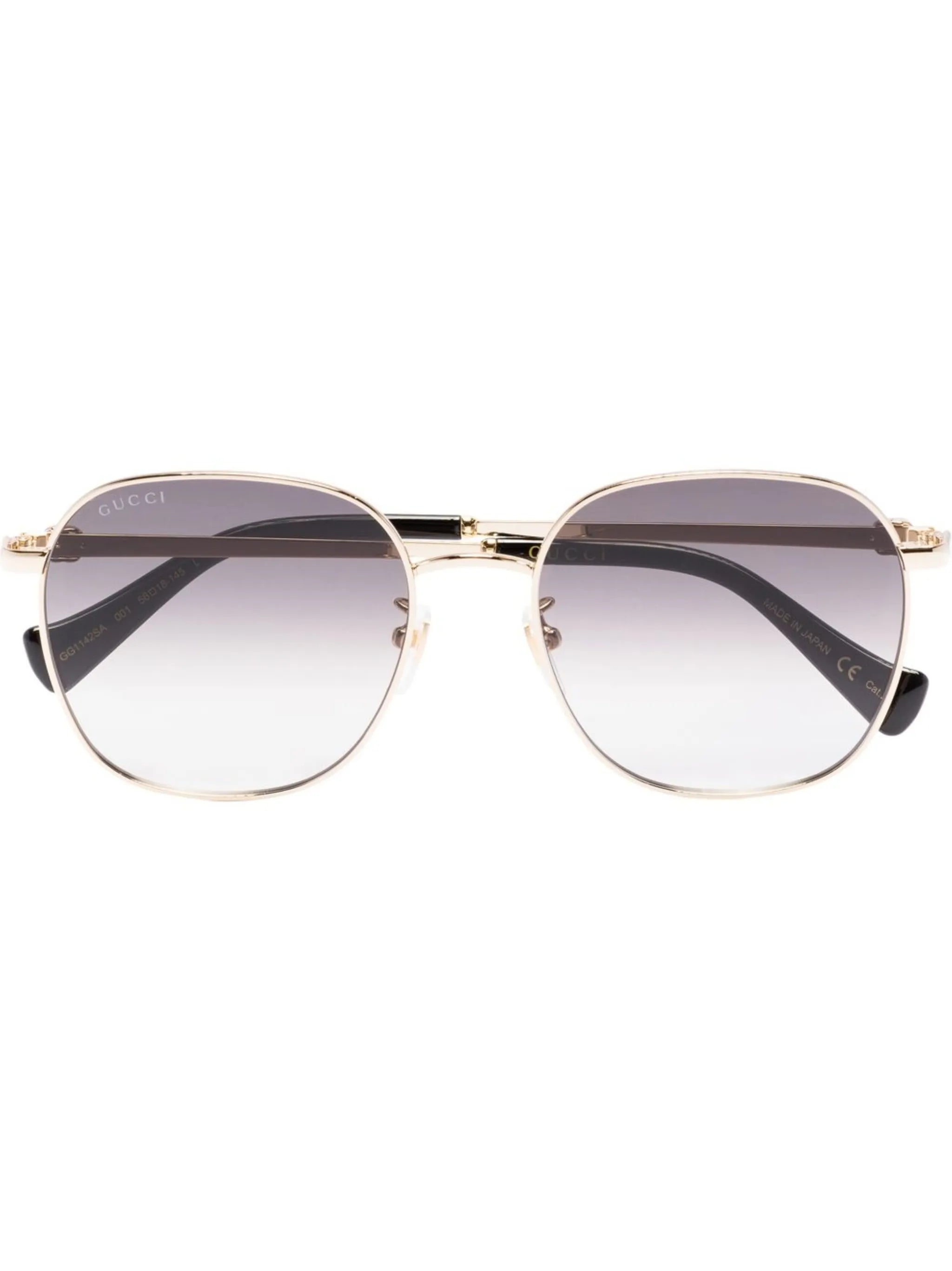 round-frame gradient sunglasses