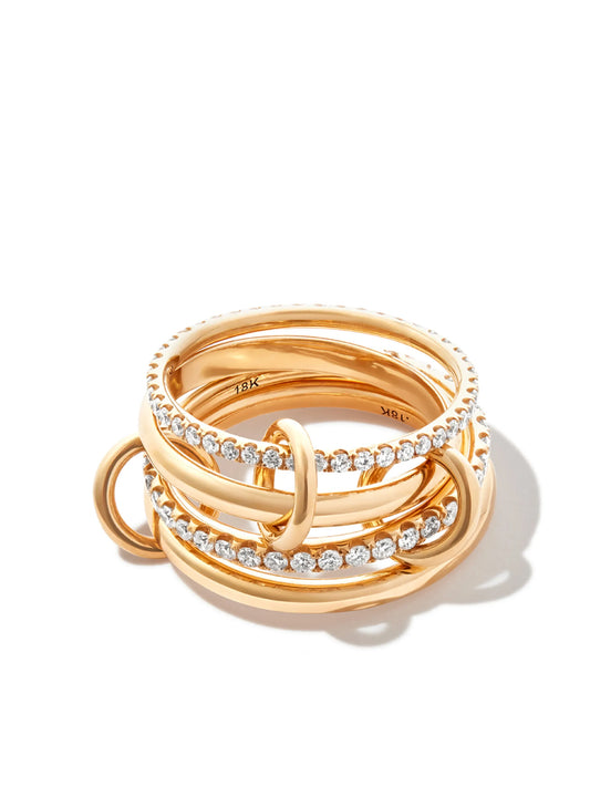 18K yellow gold Polaris diamond ring