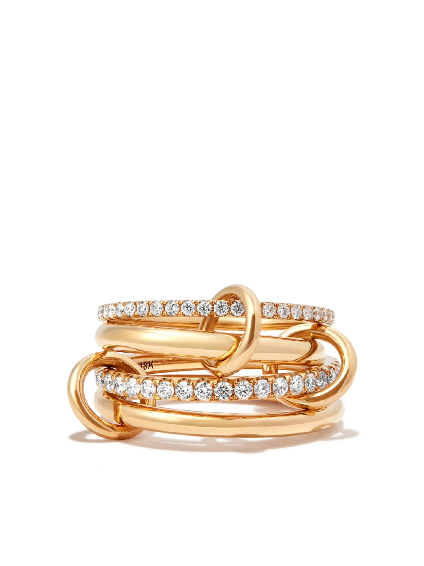 18K yellow gold Polaris diamond ring