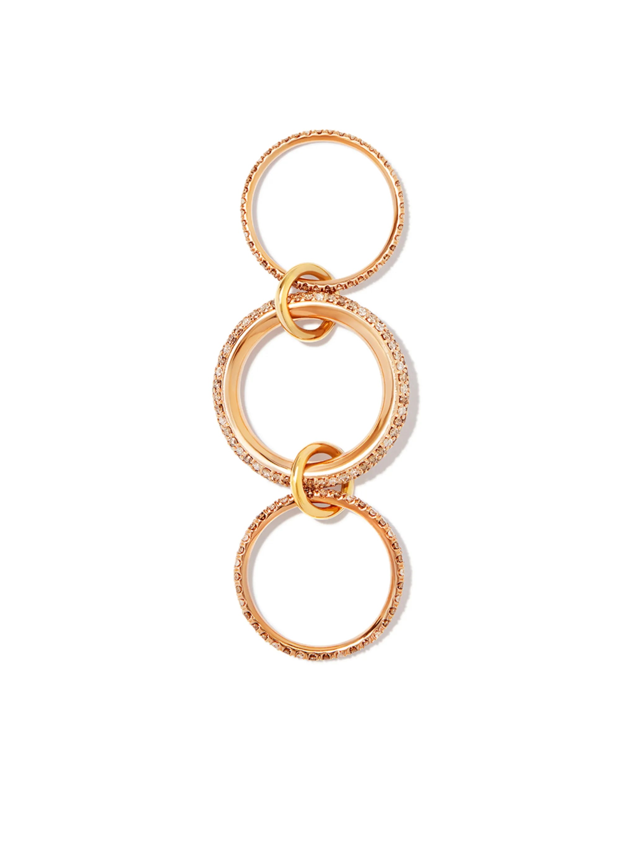 18K rose gold Nova Rose diamond ring