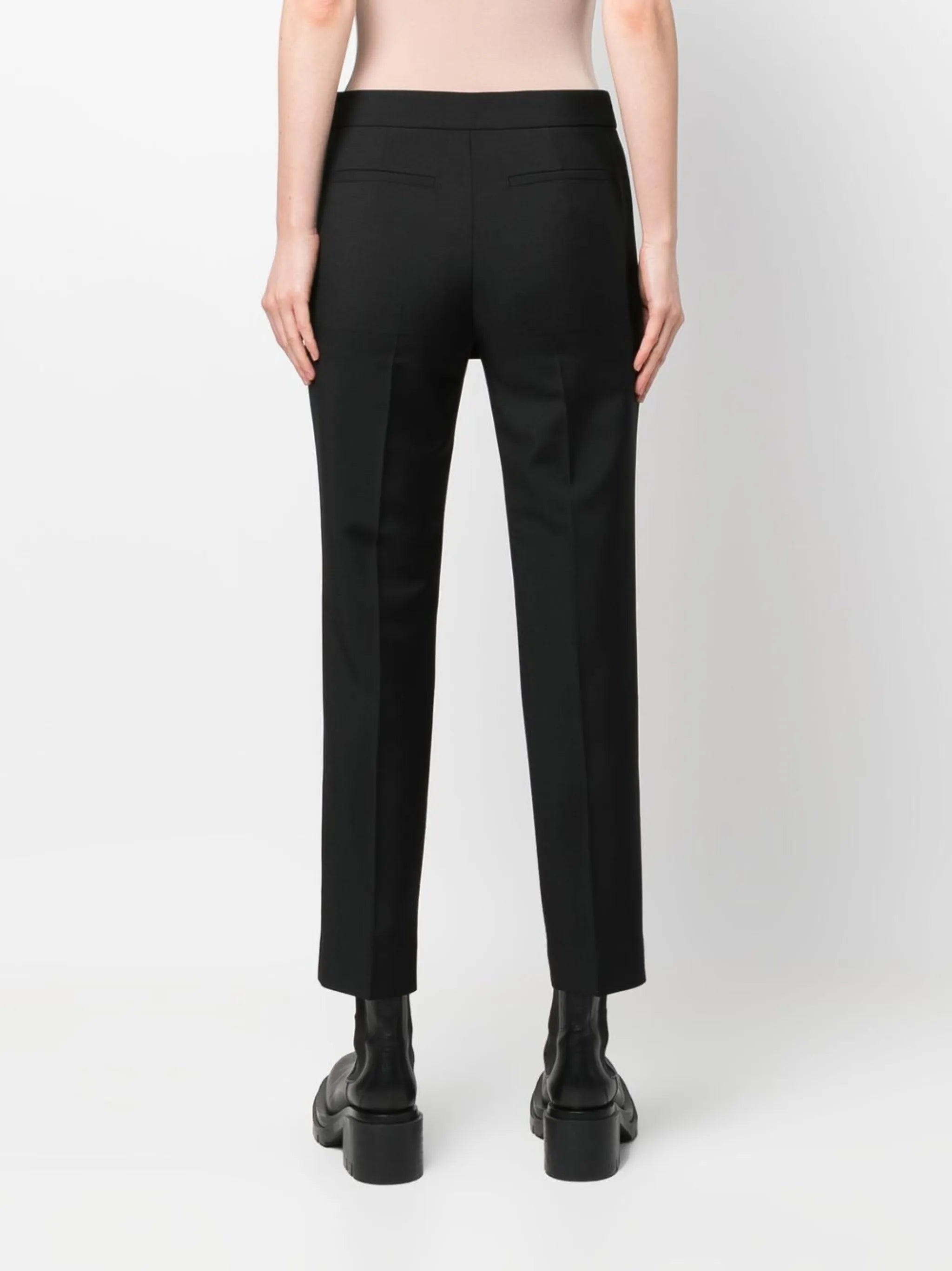 skirt-detail slit trousers