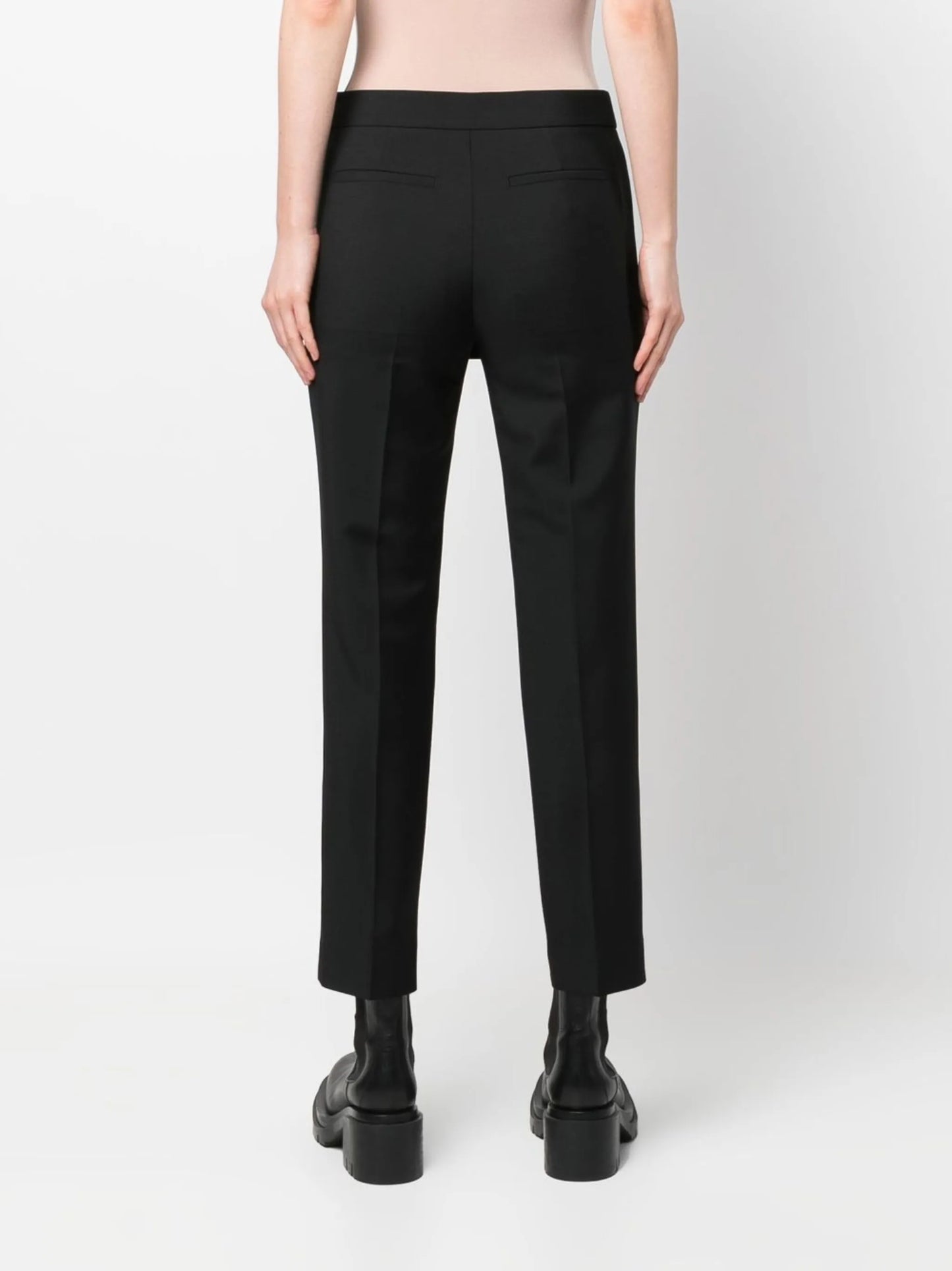 skirt-detail slit trousers