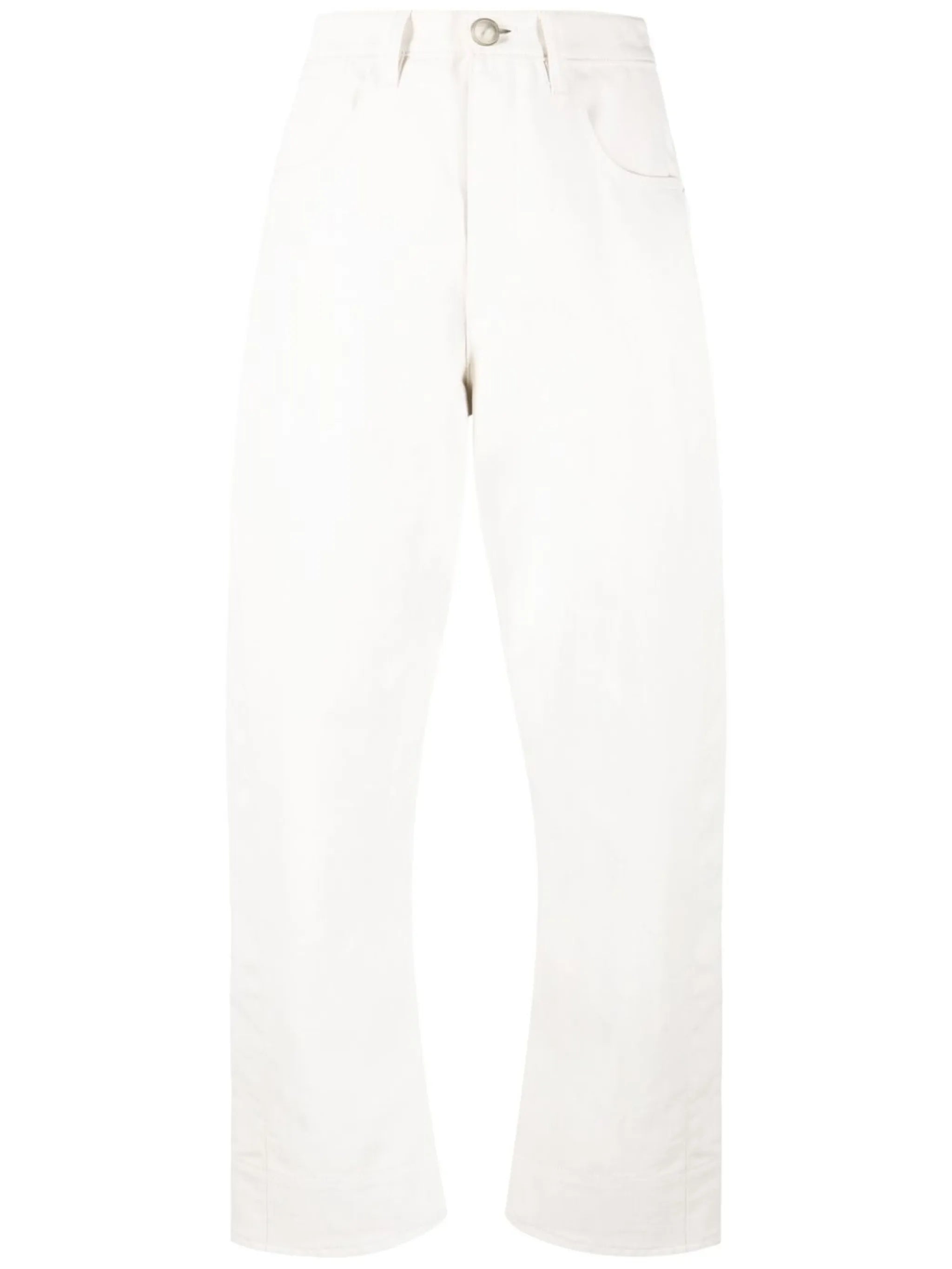 high-waisted tapered jeans