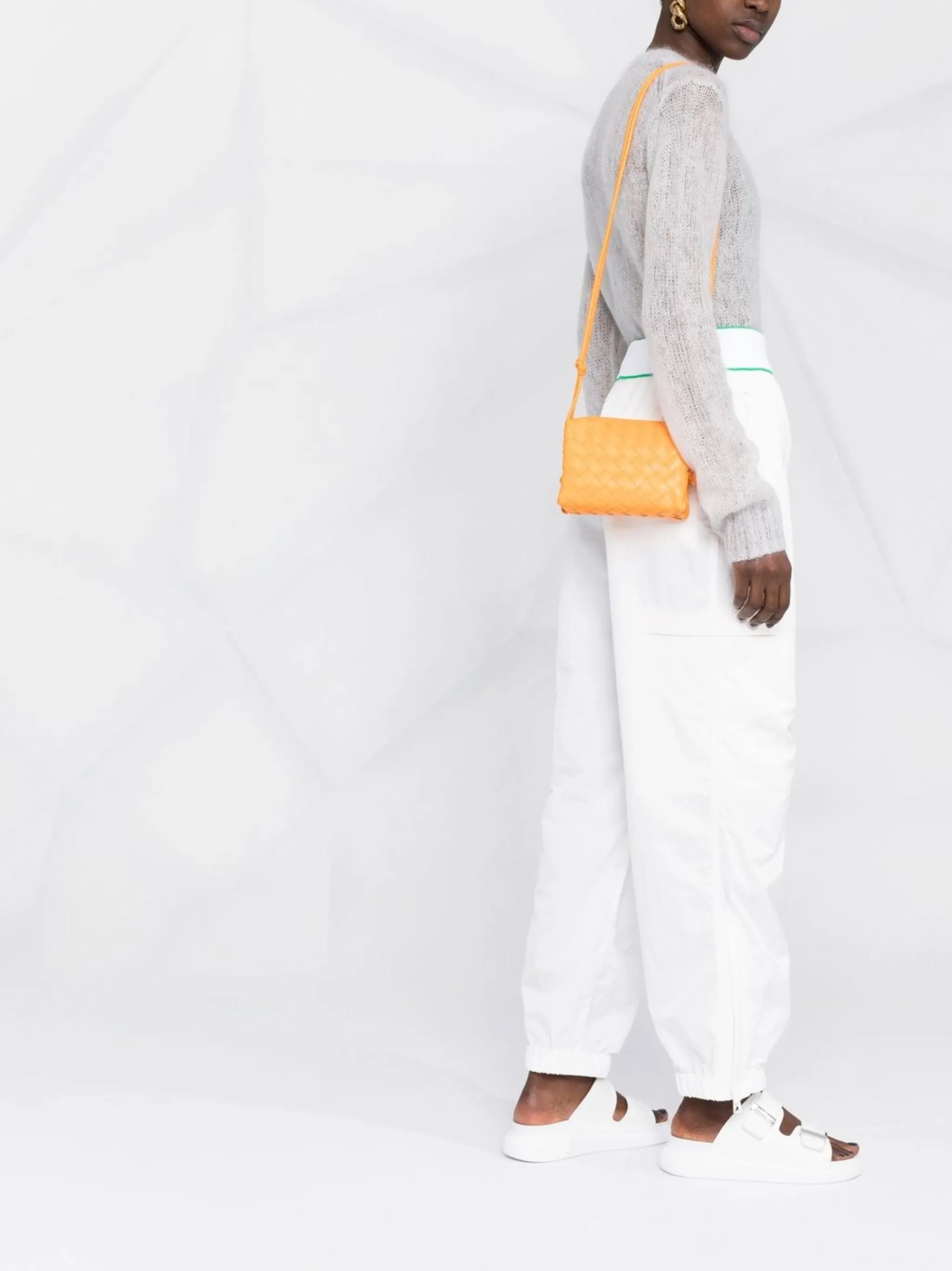 Intrecciato leather crossbody bag