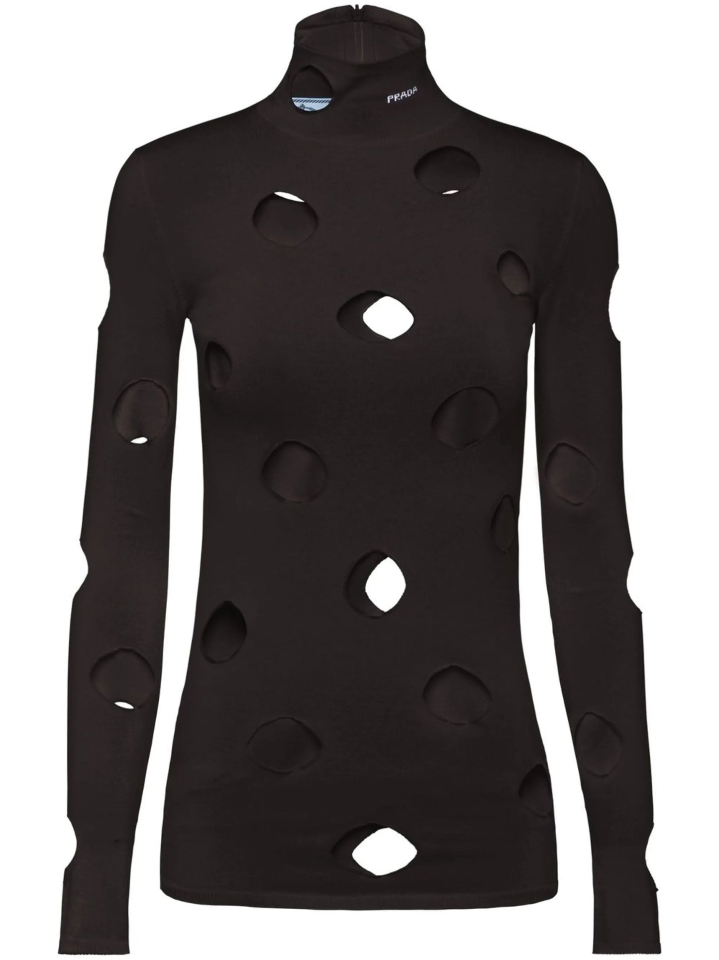roll-neck cut-out jumper