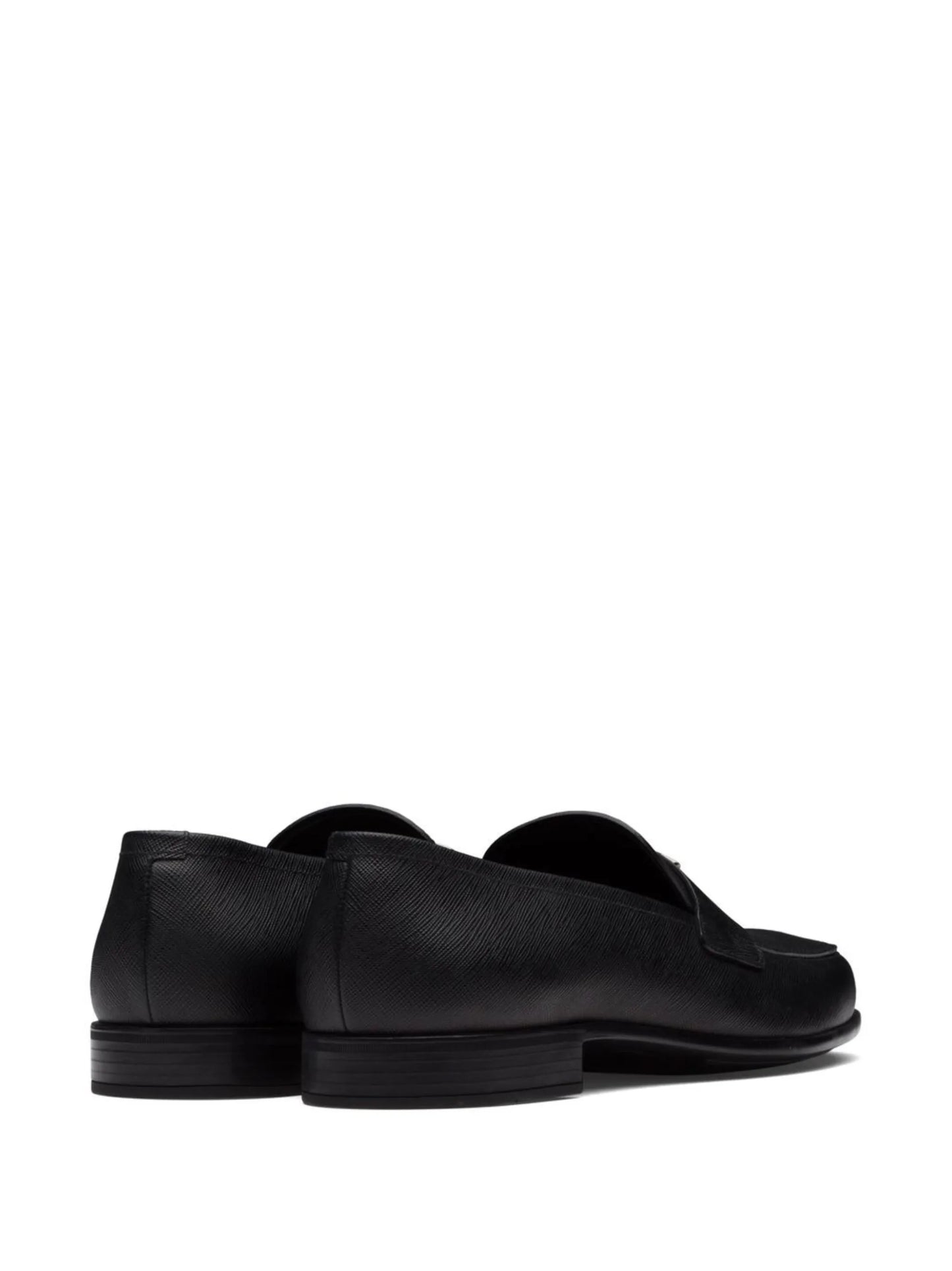 triangle logo loafers
