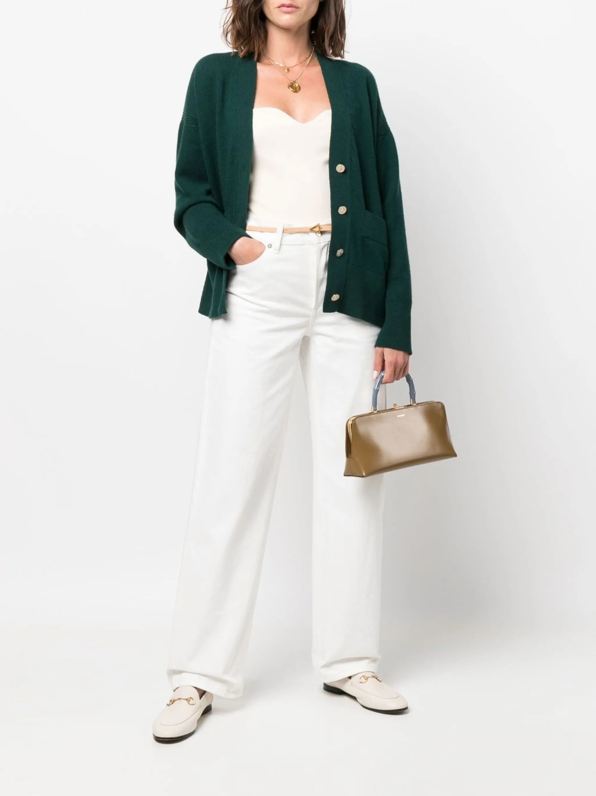 V-neck cashmere cardigan