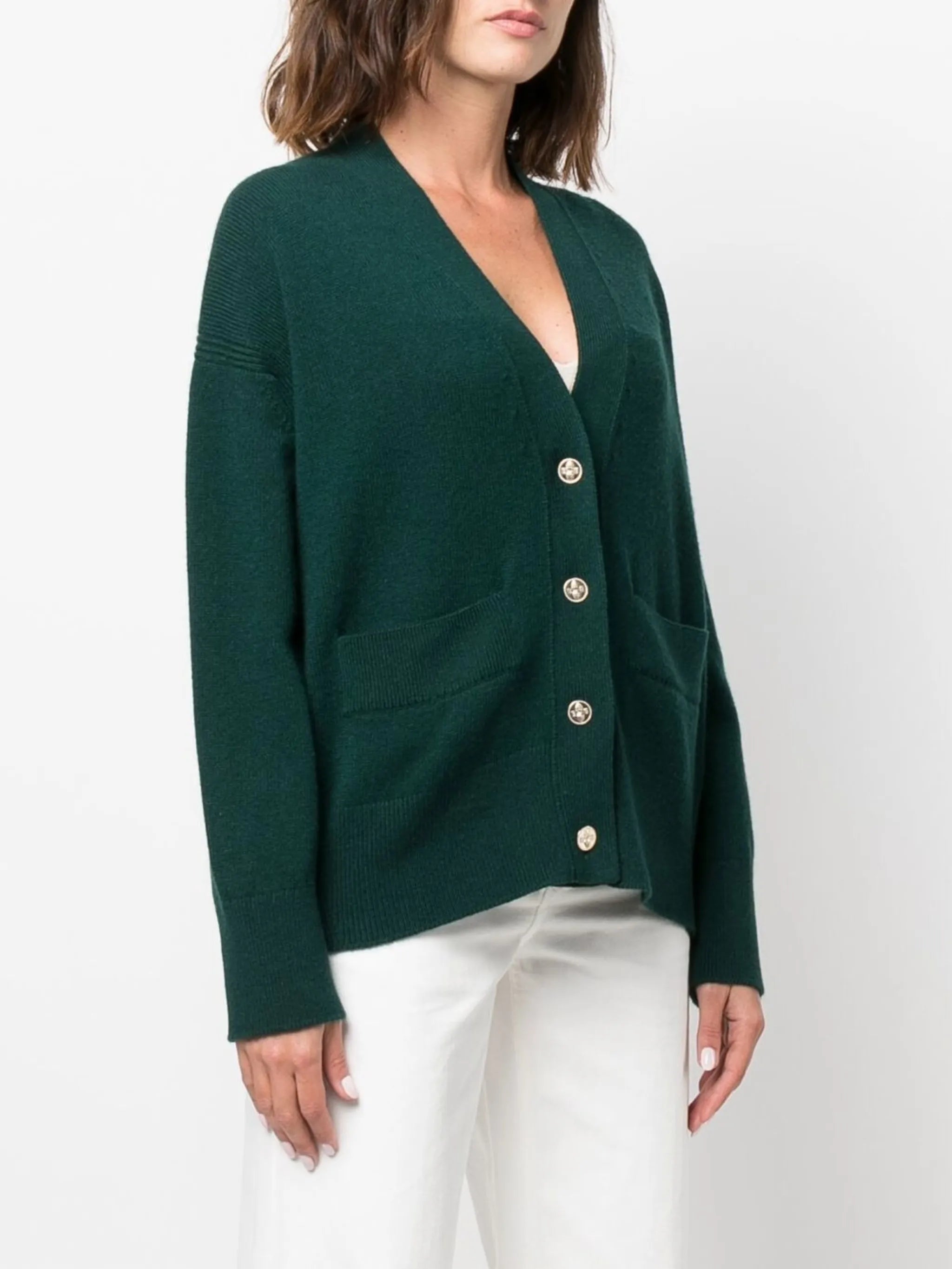 V-neck cashmere cardigan