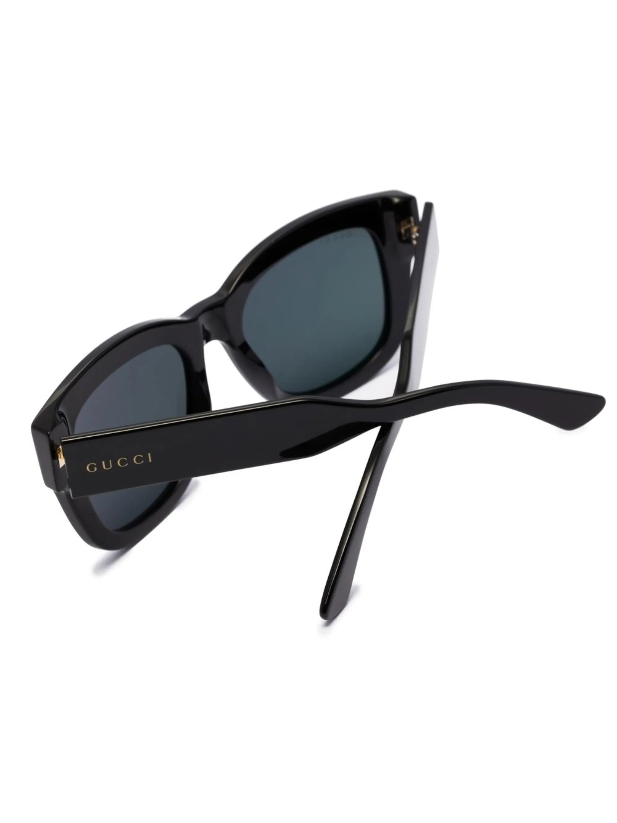 logo-print rectangle frame sunglasses