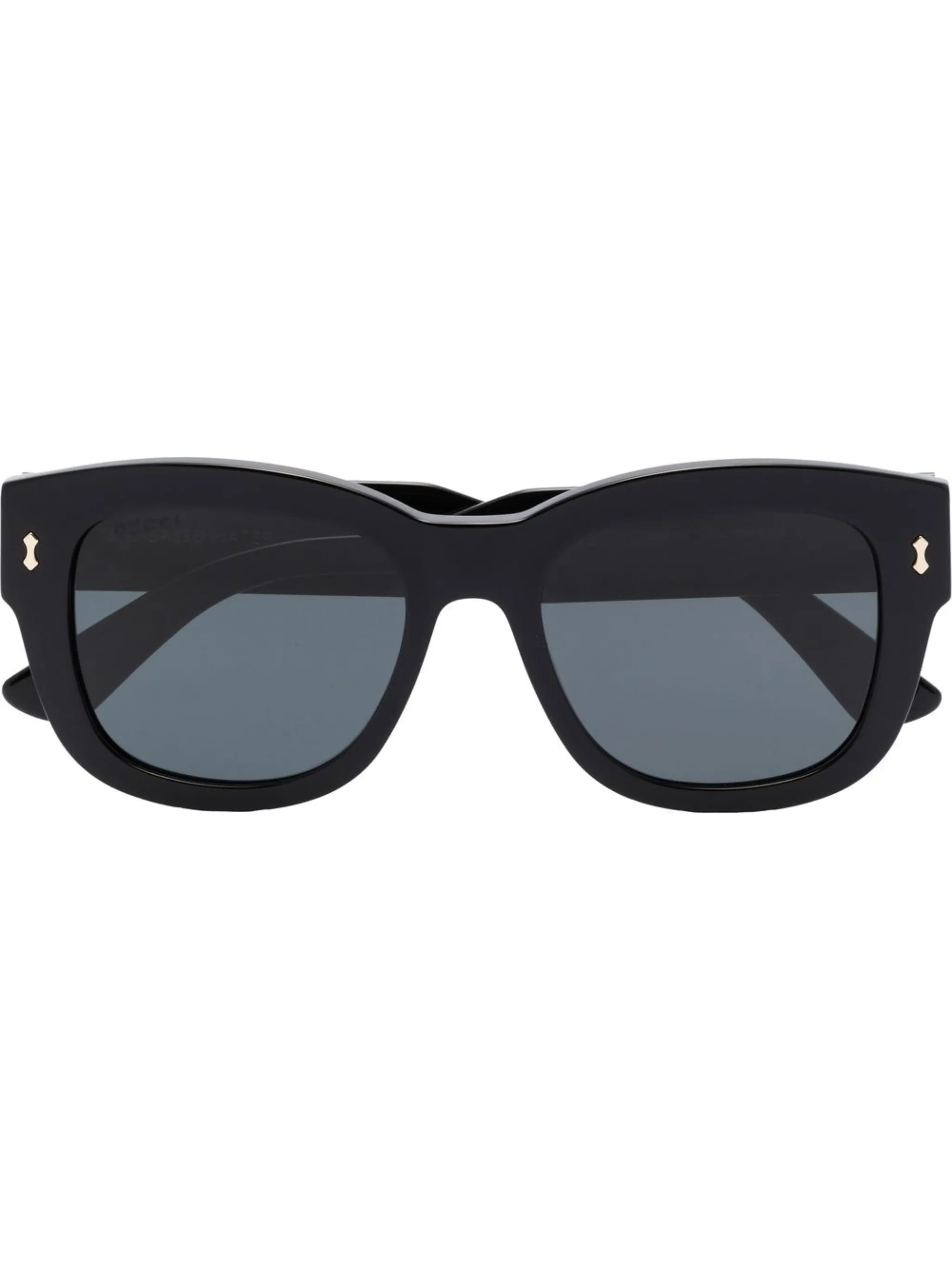 logo-print rectangle frame sunglasses