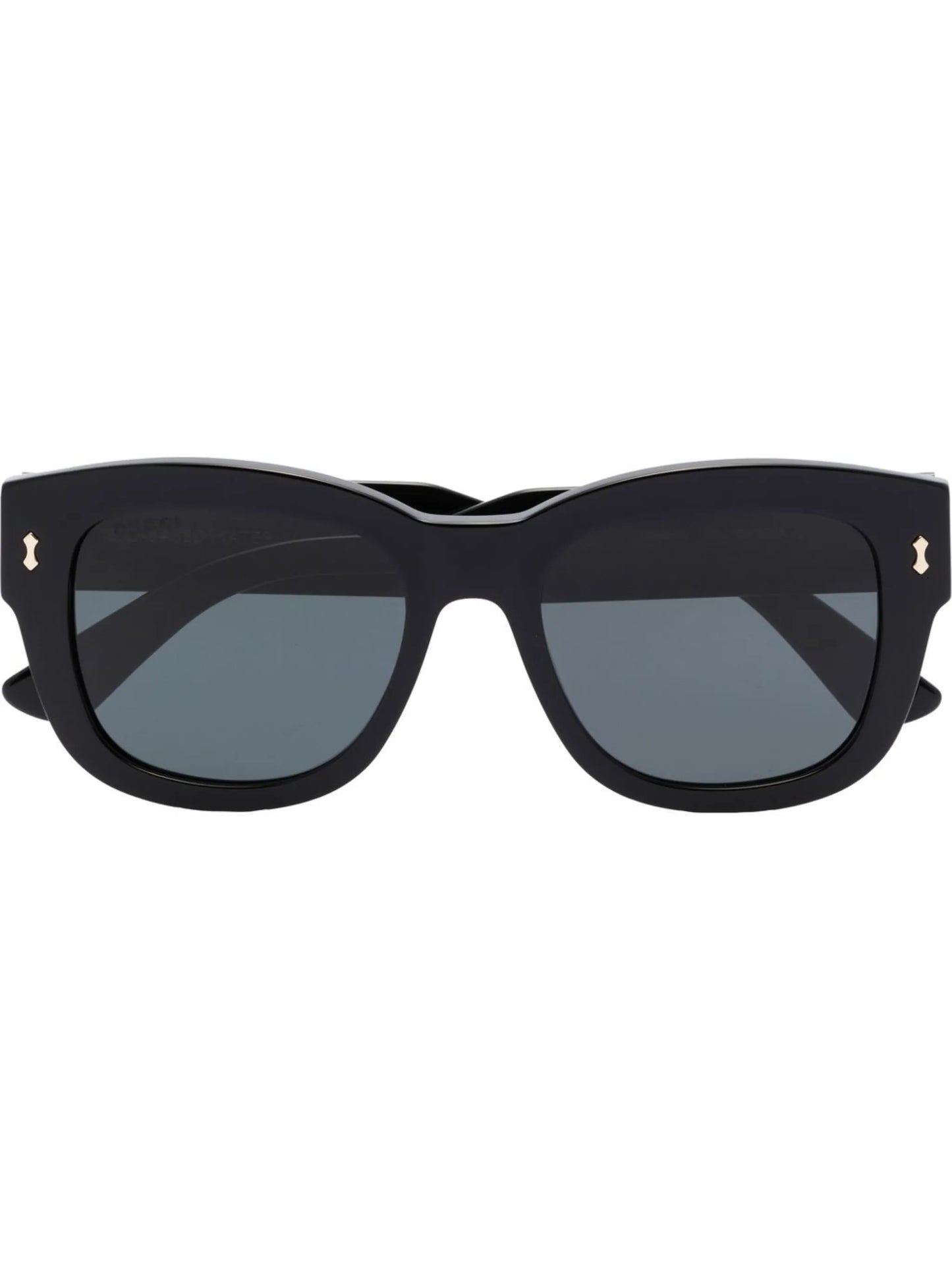 logo-print rectangle frame sunglasses