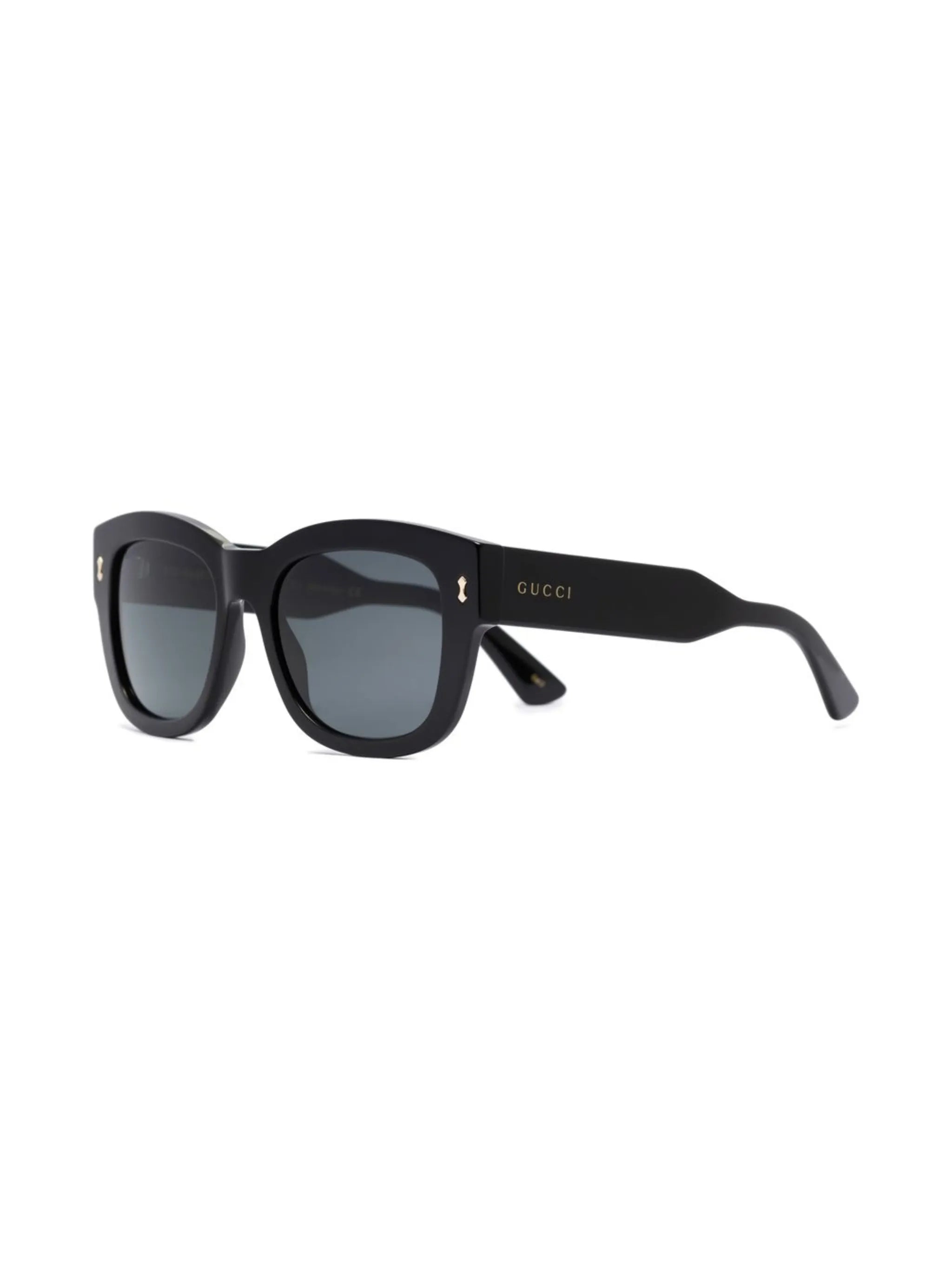logo-print rectangle frame sunglasses