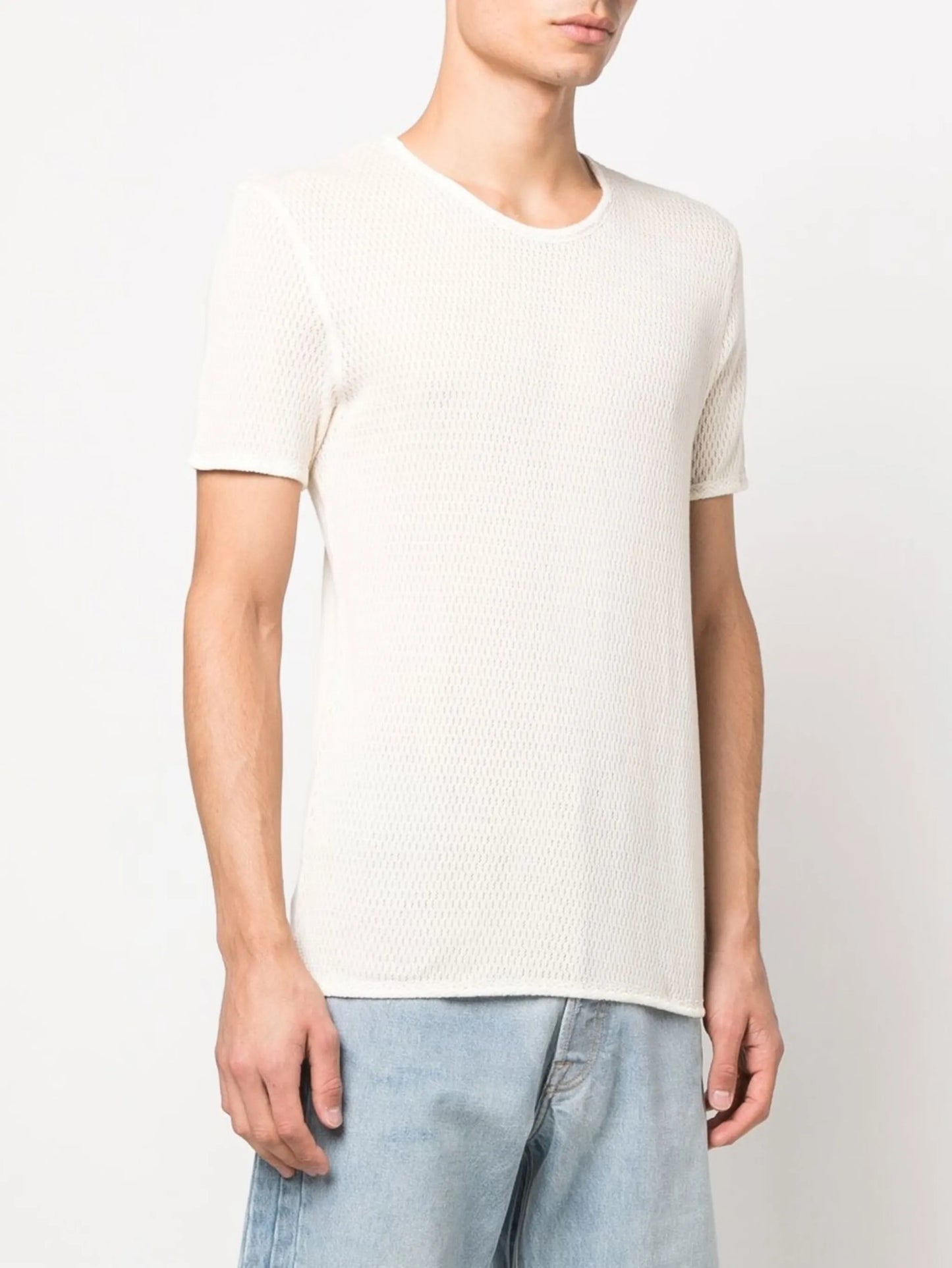short-sleeve mesh T-shirt