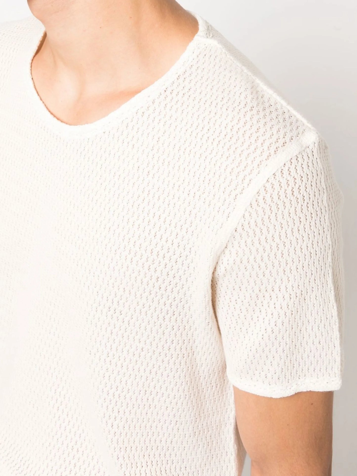 short-sleeve mesh T-shirt