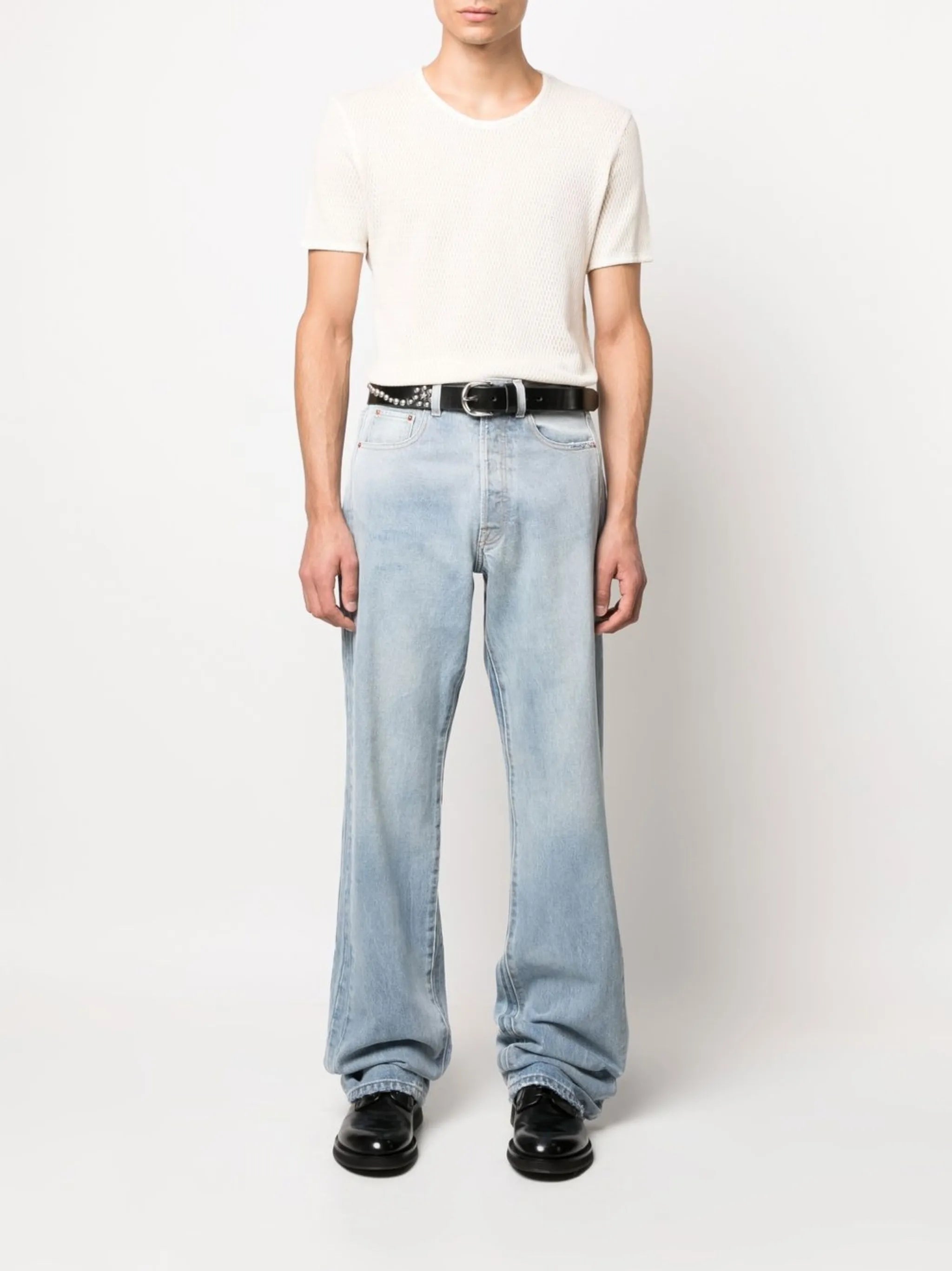 short-sleeve mesh T-shirt