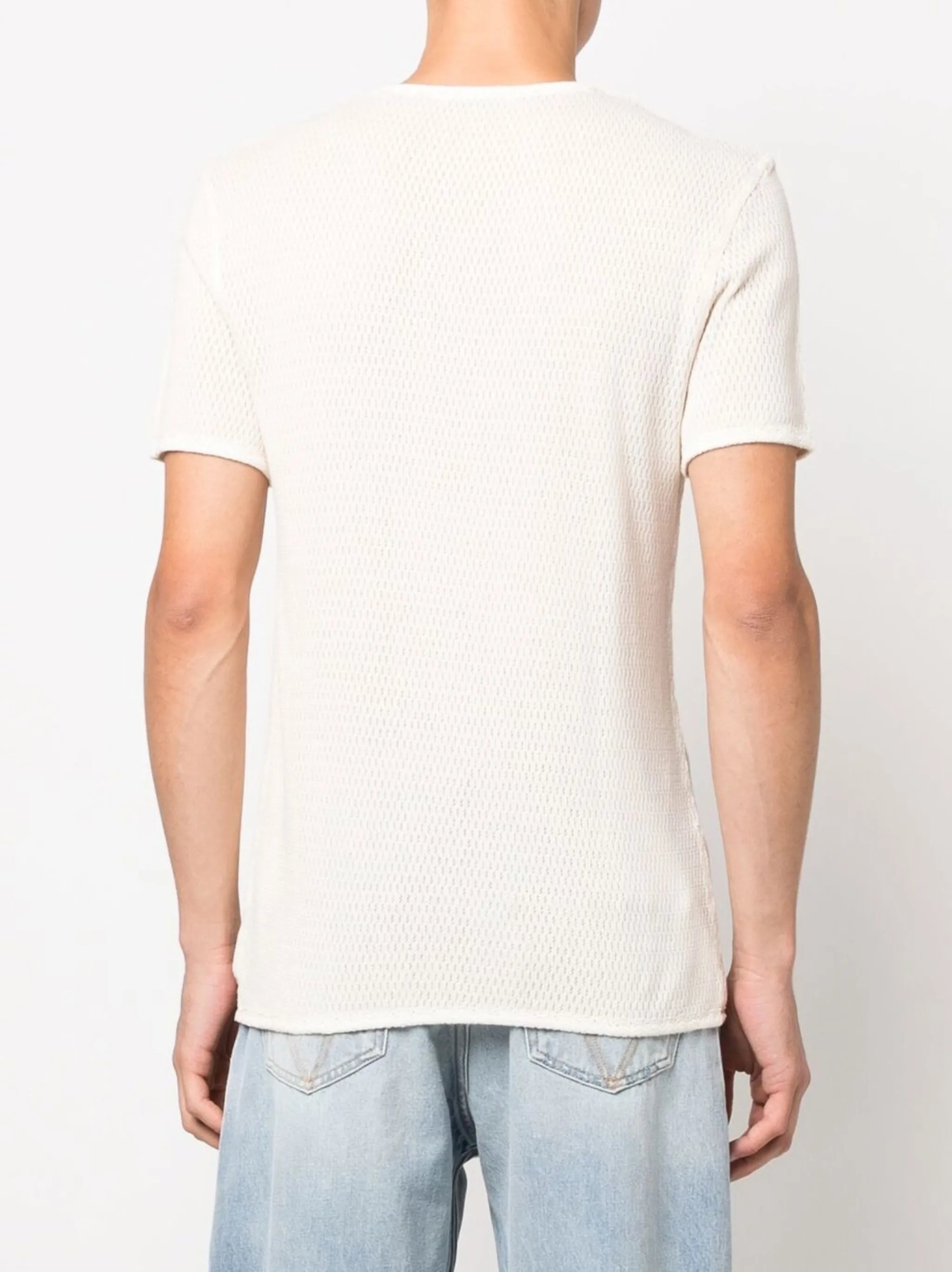 short-sleeve mesh T-shirt